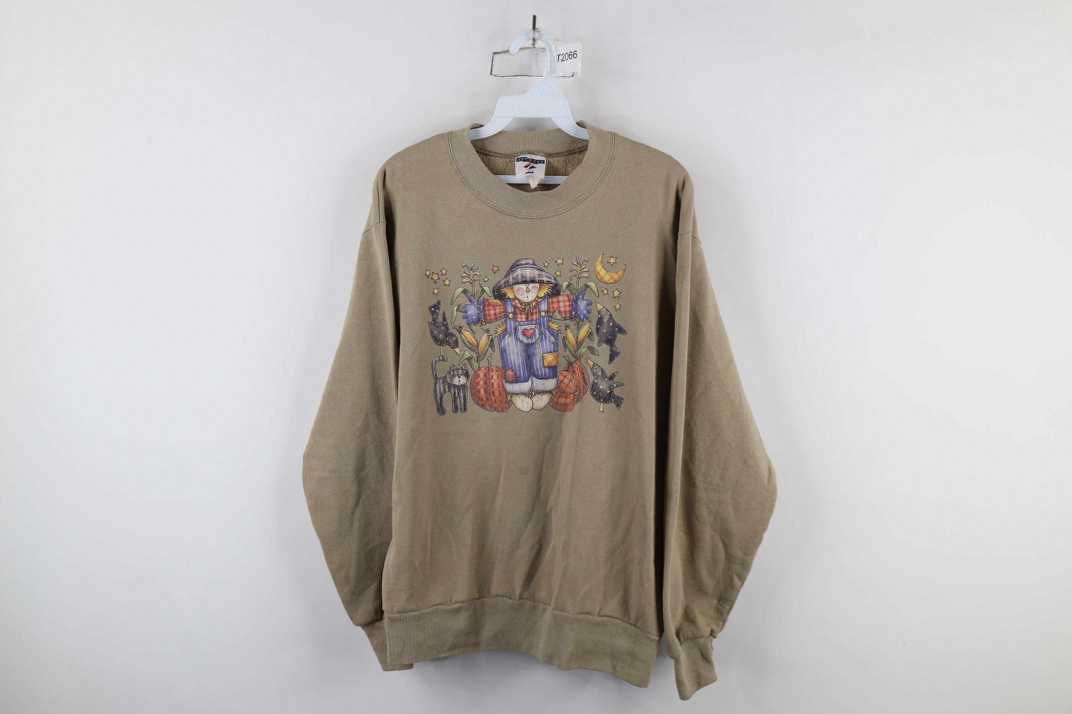 Vintage Vintage 90s Streetwear Cat Scarecrow Crewneck Sweatshirt Size M / US 6-8 / IT 42-44 - 1 Thumbnail