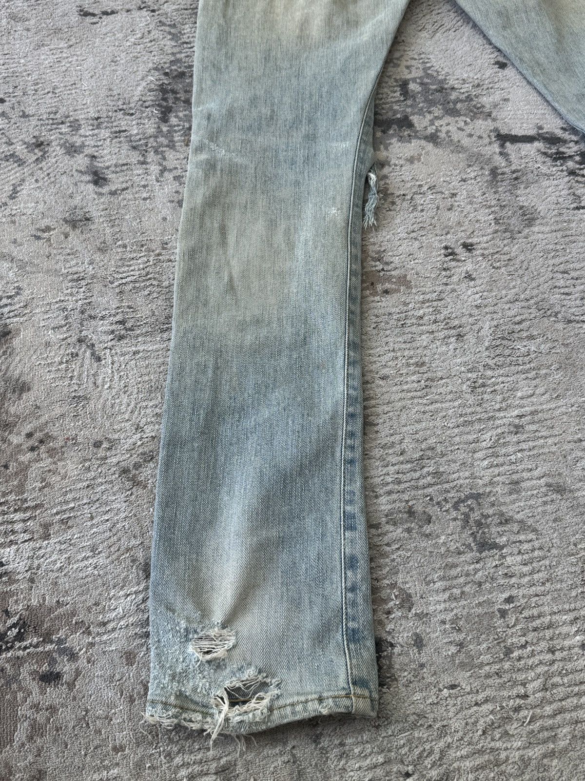 Saint Laurent Paris Saint Laurent Crash Denim Jeans Size US 30 / EU 46 - 10 Thumbnail