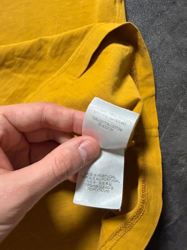 VTMNTS VTMNTS Vetemans Barcode Mustard Tee Shirt Gvasalia Size US L / EU 52-54 / 3 - 9 Thumbnail