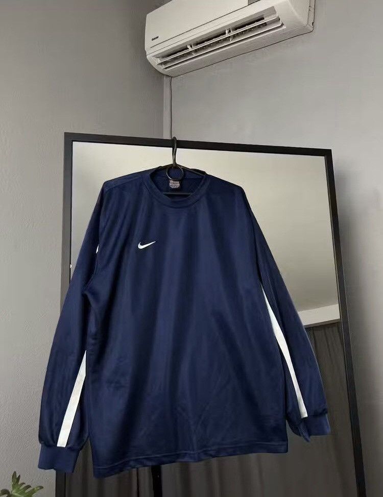 Nike Nike Drill Rugby LongSleeve Vintage Size US XL / EU 56 / 4 - 1 Thumbnail