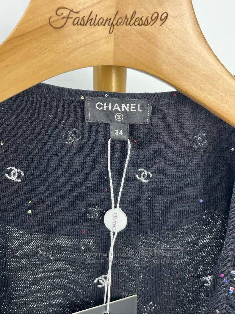 Chanel Chanel Full print flash logo ruffled coat Size XXS / US 00 / IT 34 - 3 Thumbnail