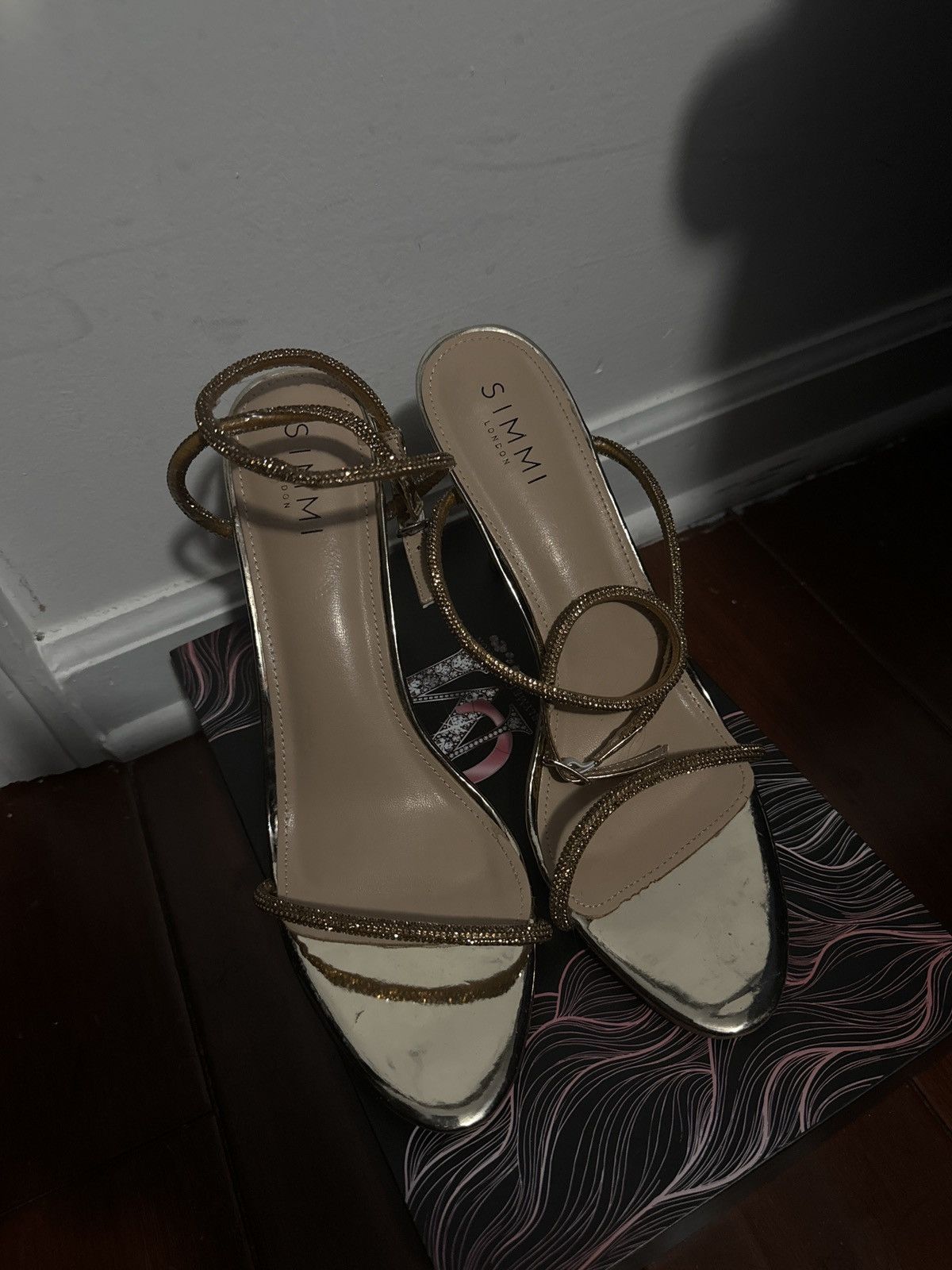 Other Simmi London Samia Barely There Embellished Sandals Size US 12 / IT 42 - 1 Thumbnail