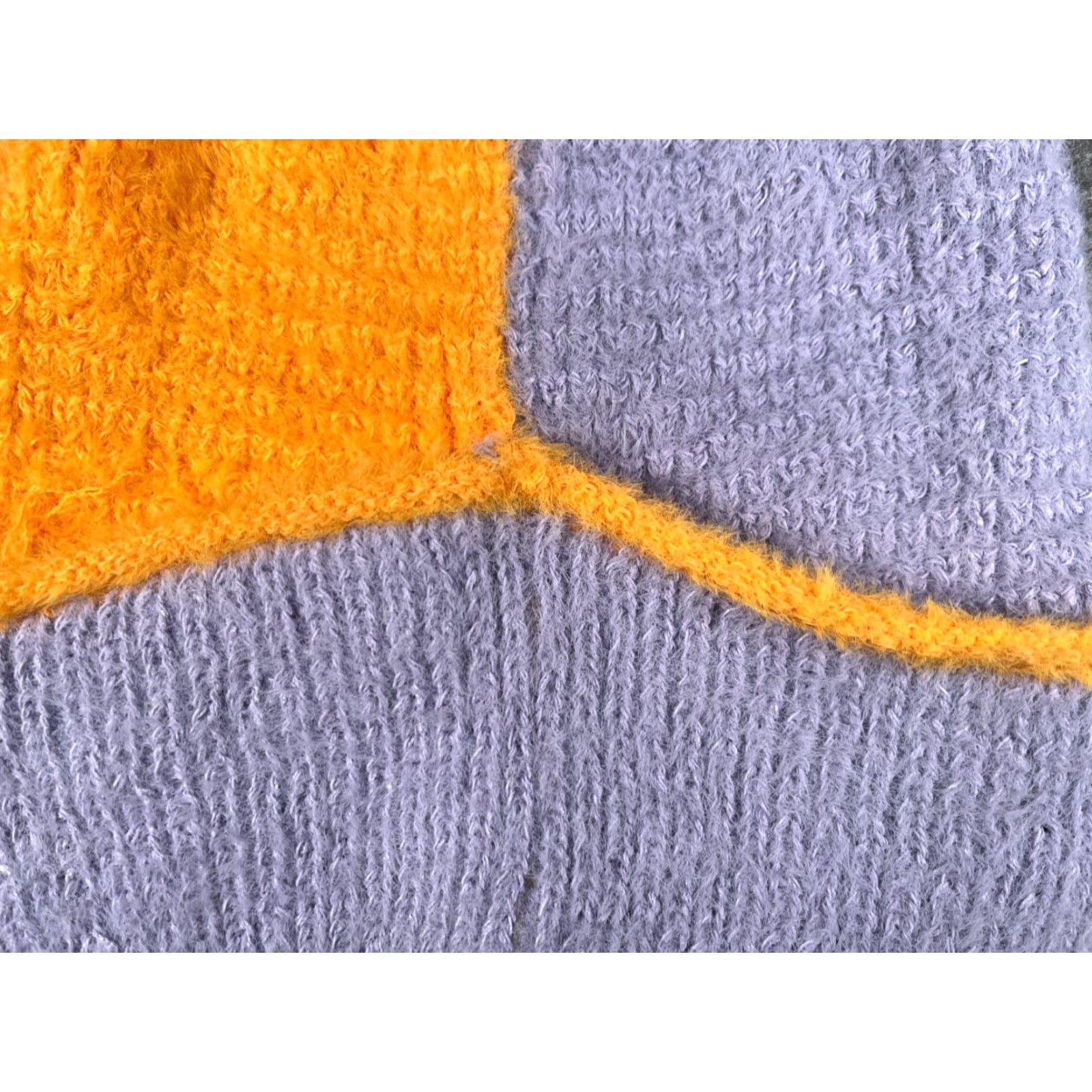 Vintage Wild Fable Beanie Women One Size Purple Orange Knit Nylon Polyester Blend NEW Size ONE SIZE - 2 Thumbnail