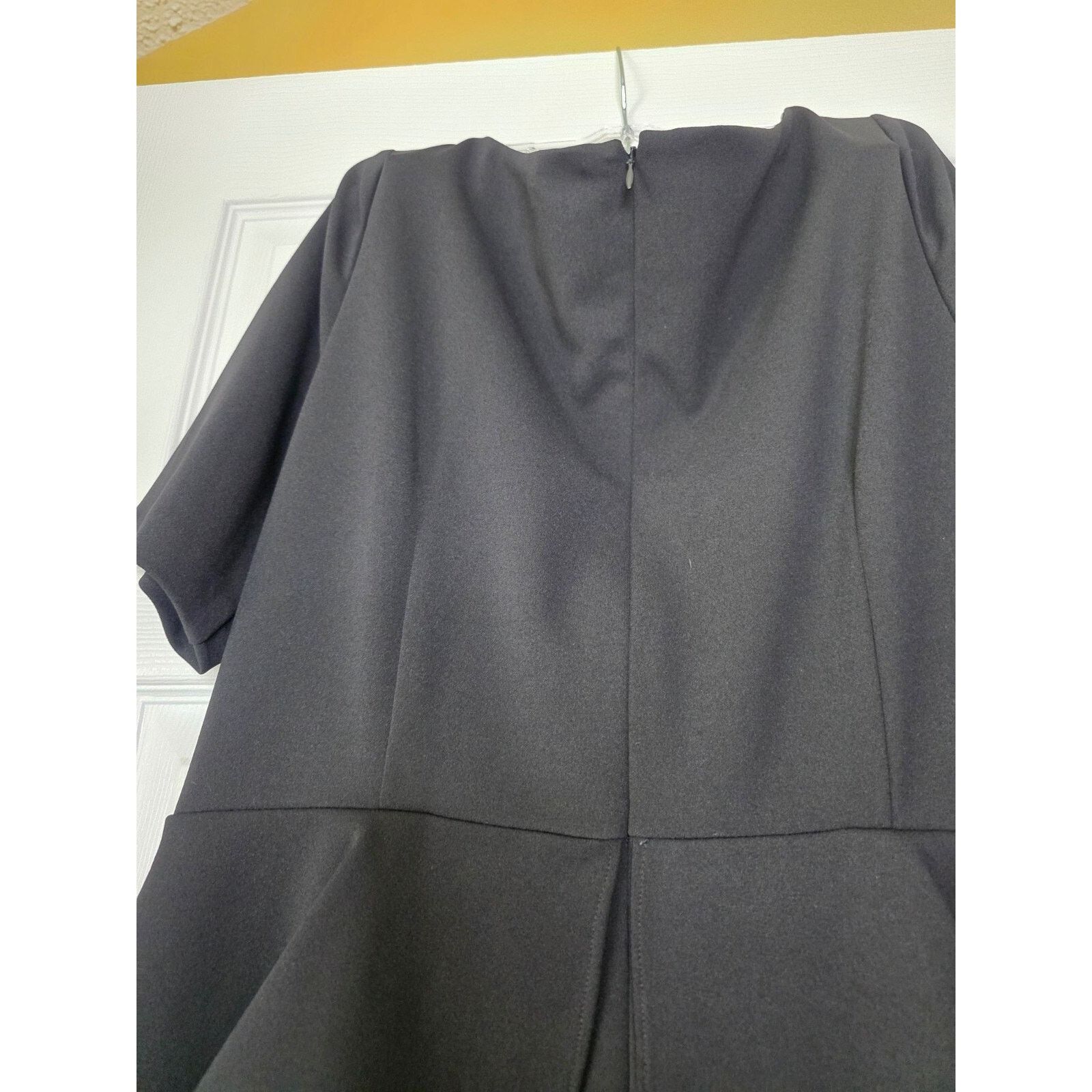 Adrianna Papell ADRIANNA PAPELL Womens Black Gathered Jumpsuit Size 42" / US 20 - 22 Thumbnail