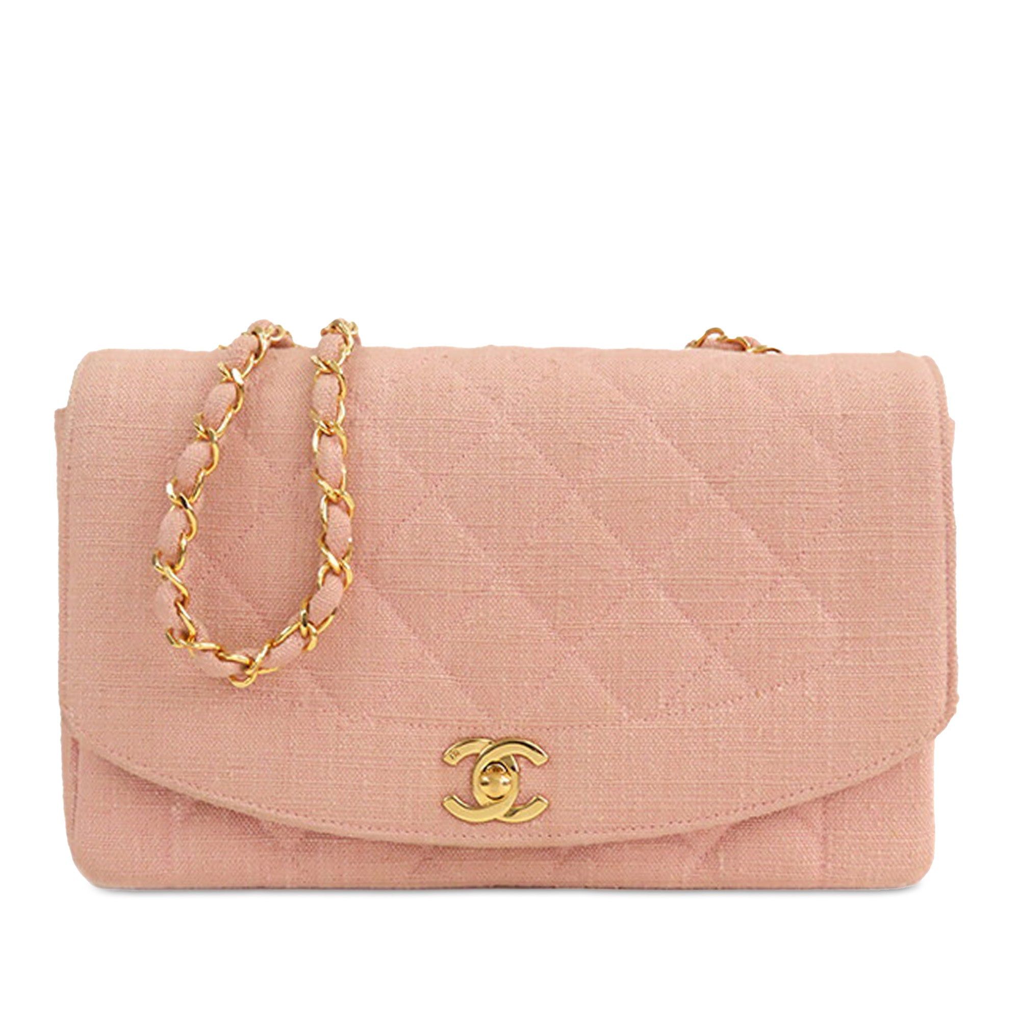 Chanel Chanel Medium Canvas Diana Flap Pink Size ONE SIZE - 1 Thumbnail