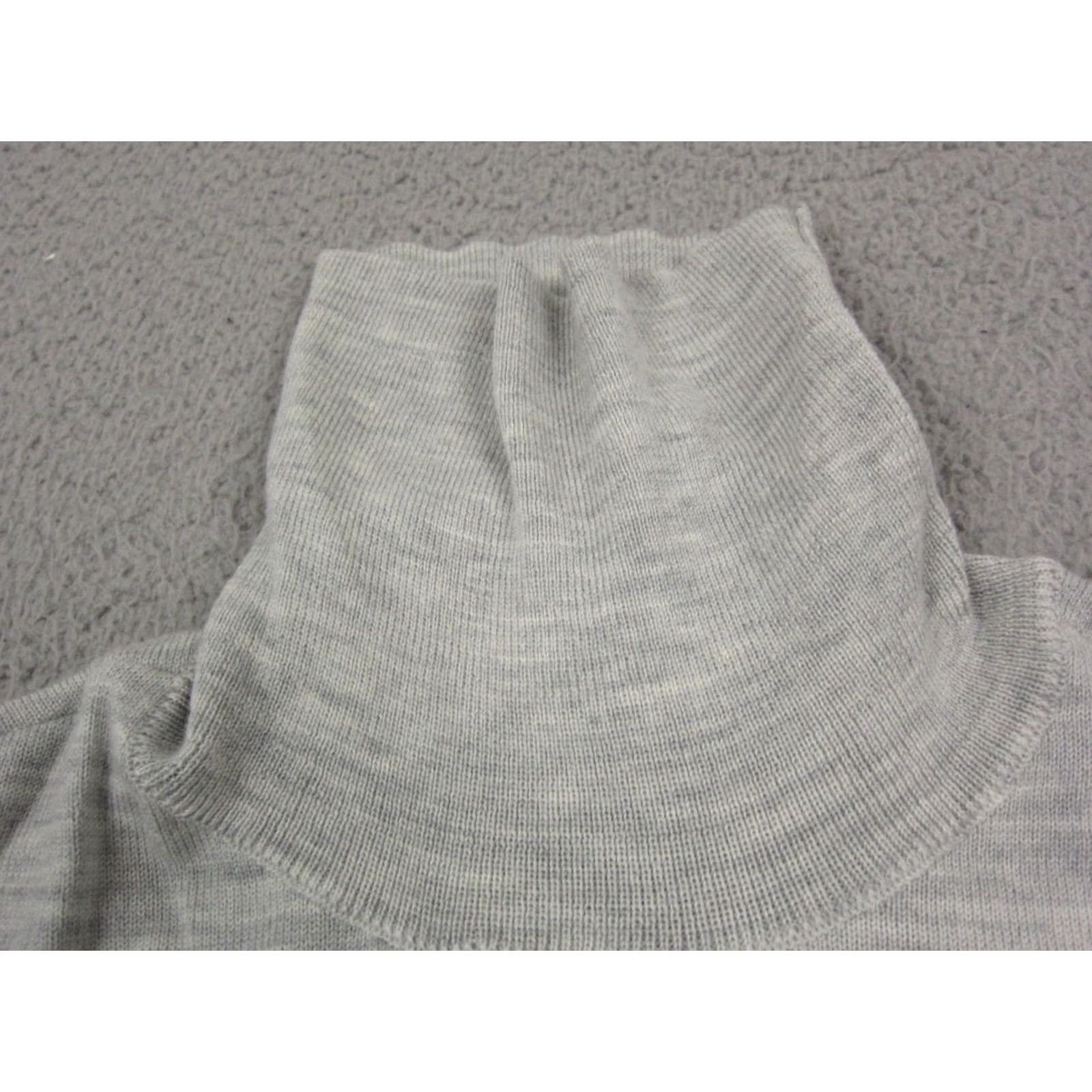 Express Express Sweater Women's Medium Gray 100% Wool Turtleneck Soft Knit Pullover Belted? Size M / US 6-8 / IT 42-44 - 4 Thumbnail