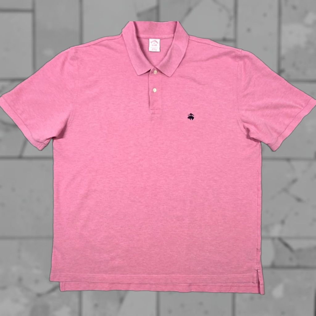 Brooks Brothers Brooks Brothers Polo Mens 2XL Short Sleeve Pink Performance Stretch Cotton Size US XXL / EU 58 / 5 - 1 Thumbnail