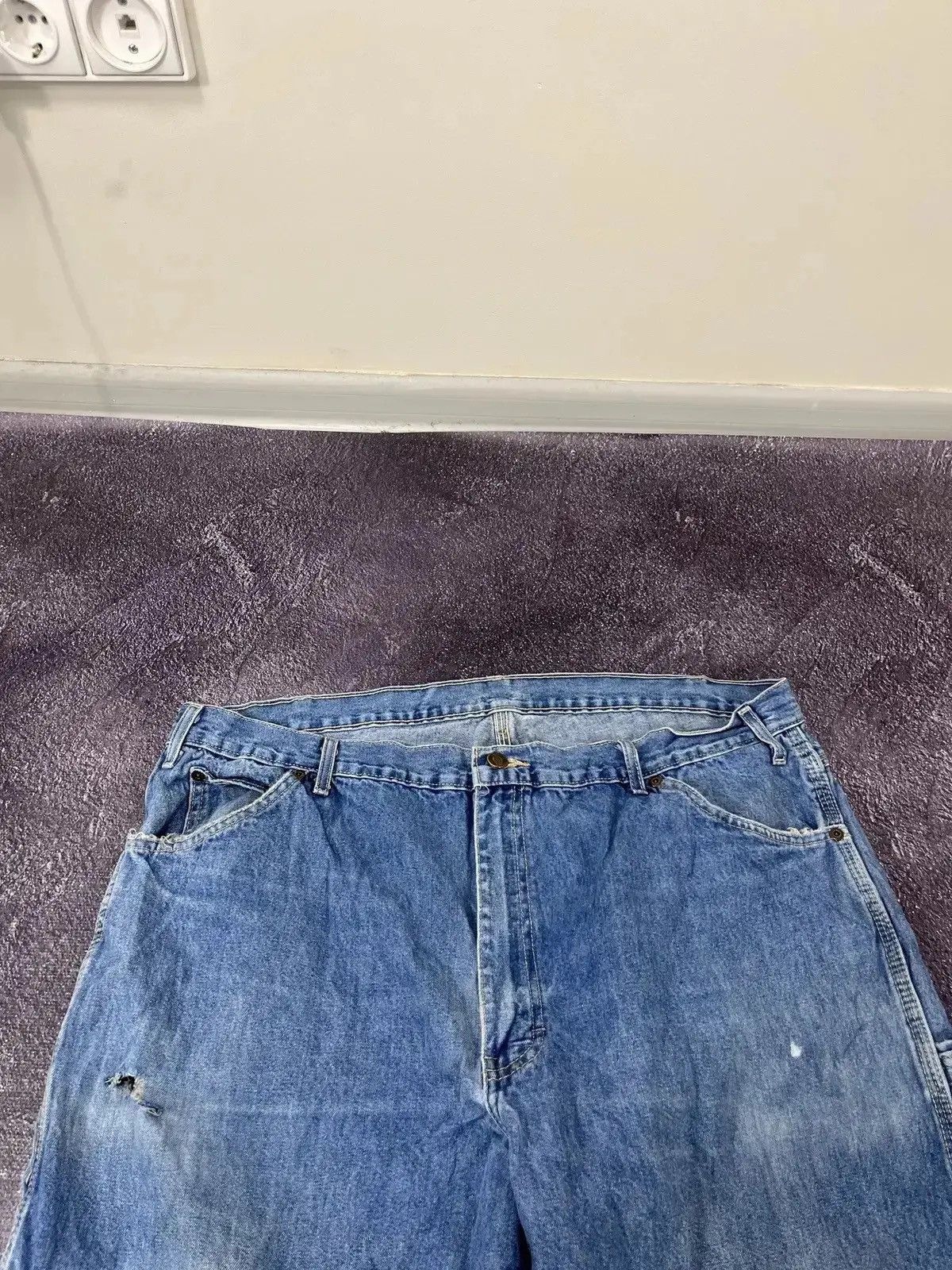 Dickies × Vintage Vintage Dickies Y2K Blue Denim Hype Work Baggy Jeans Size US 40 / EU 56 - 6 Thumbnail