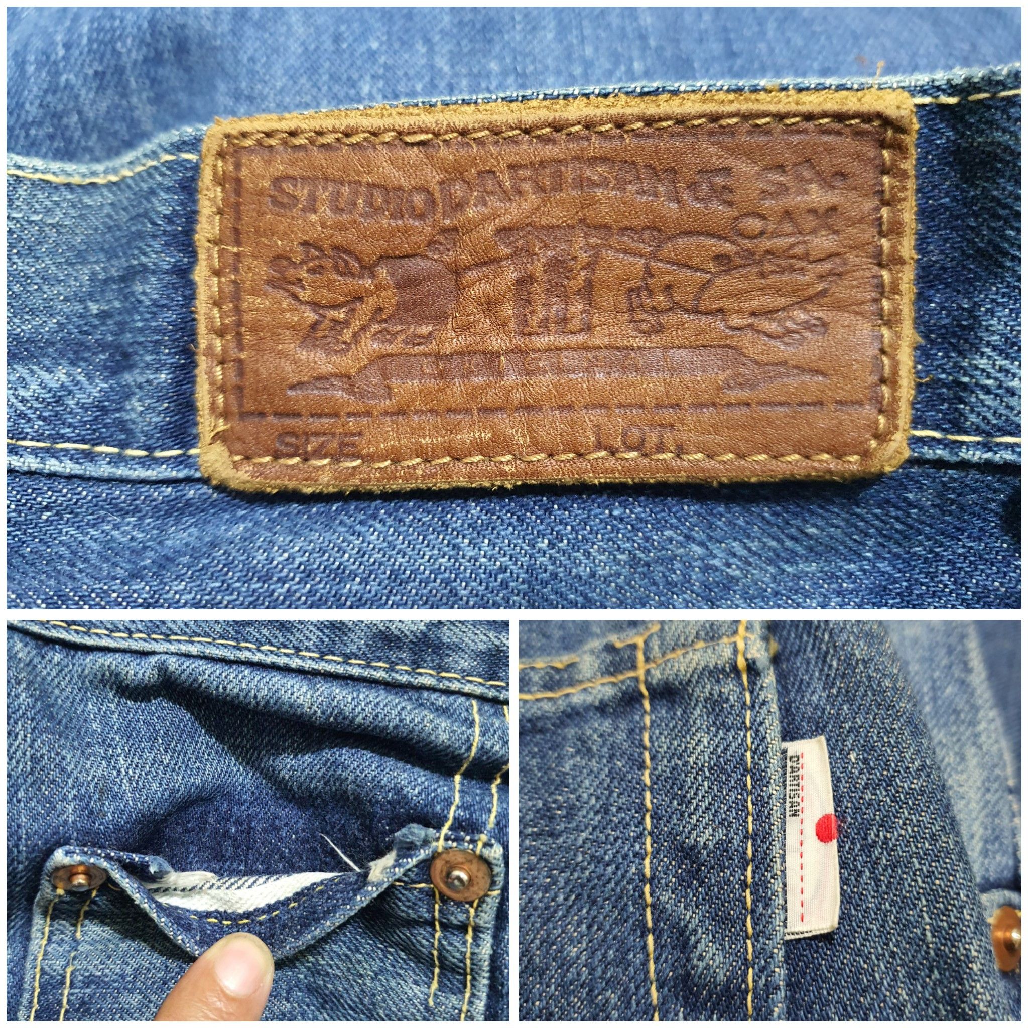 Studio D'Artisan × Vintage STUDIO D’ARTISAN 31/38.5 SELVEDGE BAGGY JEANS Size US 31 - 4 Thumbnail