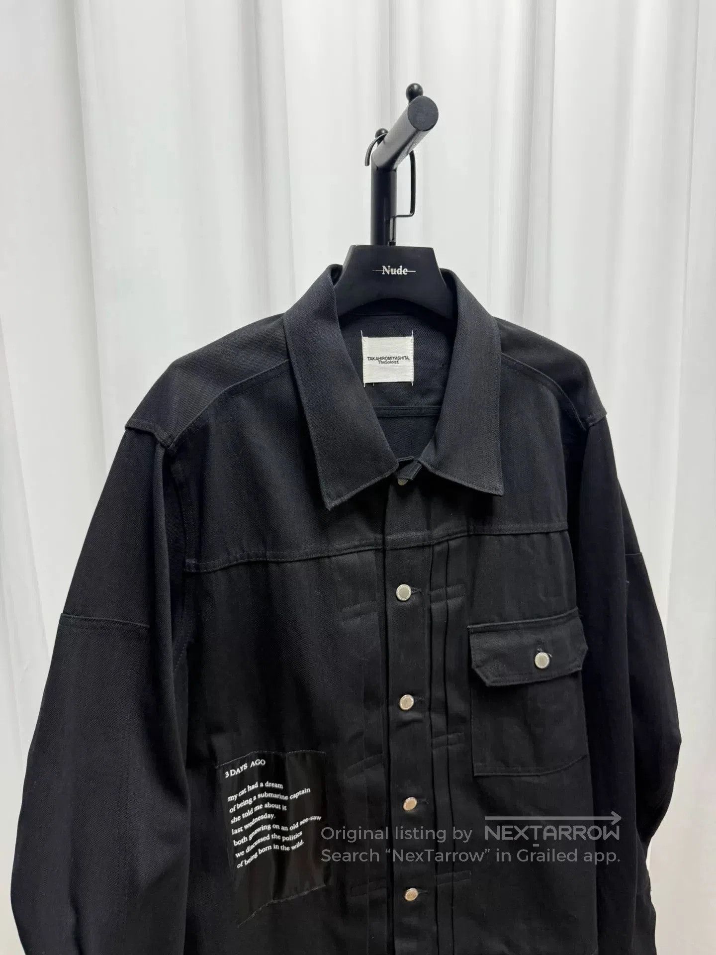 Comme des Garcons Homme Deux soloist black oversized jacket size S. Size US S / EU 44-46 / 1 - 3 Thumbnail