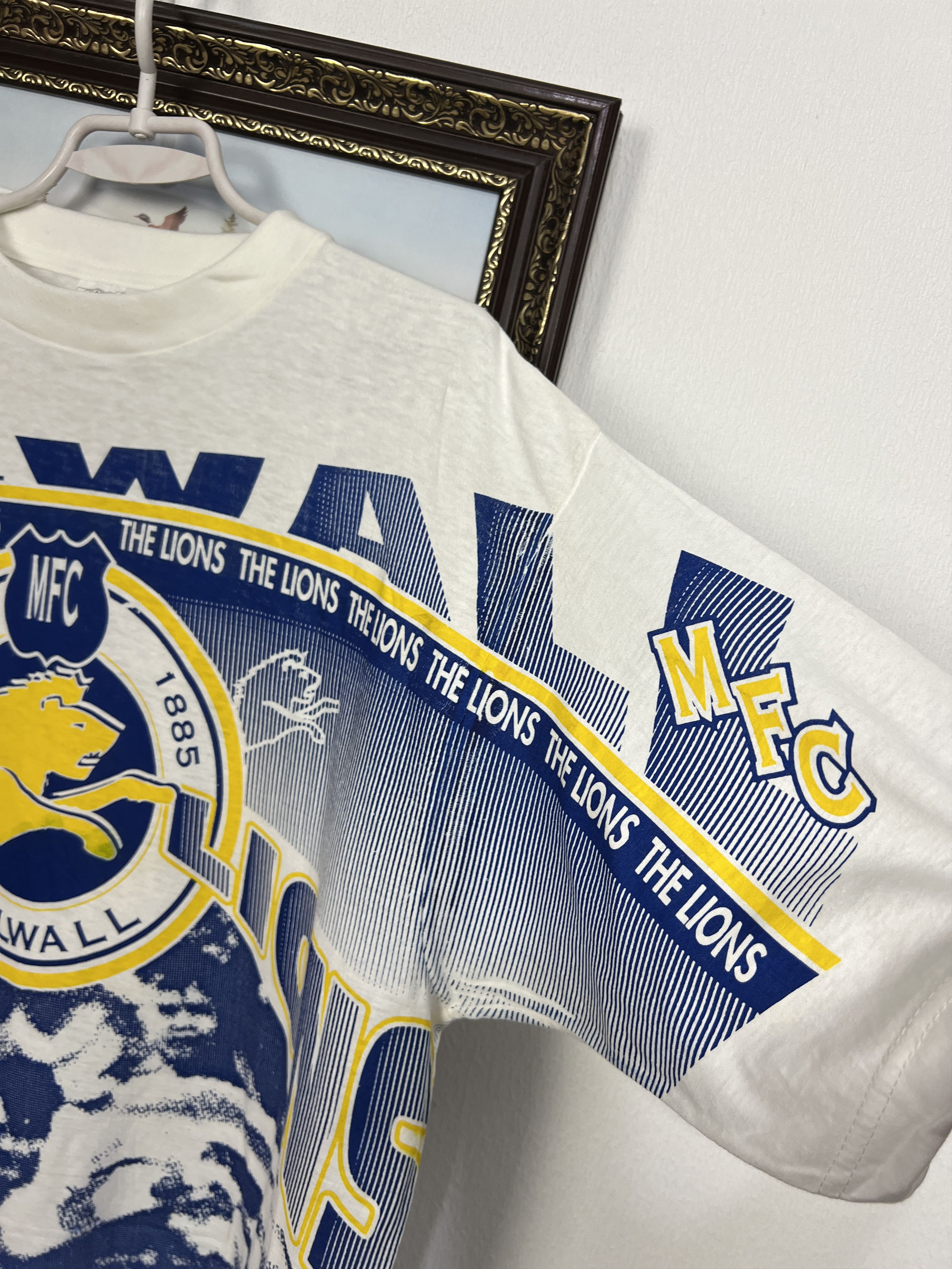 Vintage Millwall The Lions Football Shirt Soccer Over Print Jersey Size US XL / EU 56 / 4 - 5 Thumbnail