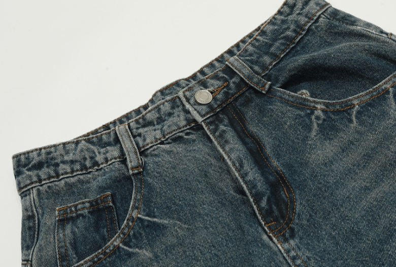 Japanese Brand × Jean American retro casual loose versatile washed scimitar jeans Size US 32 / EU 48 - 4 Thumbnail