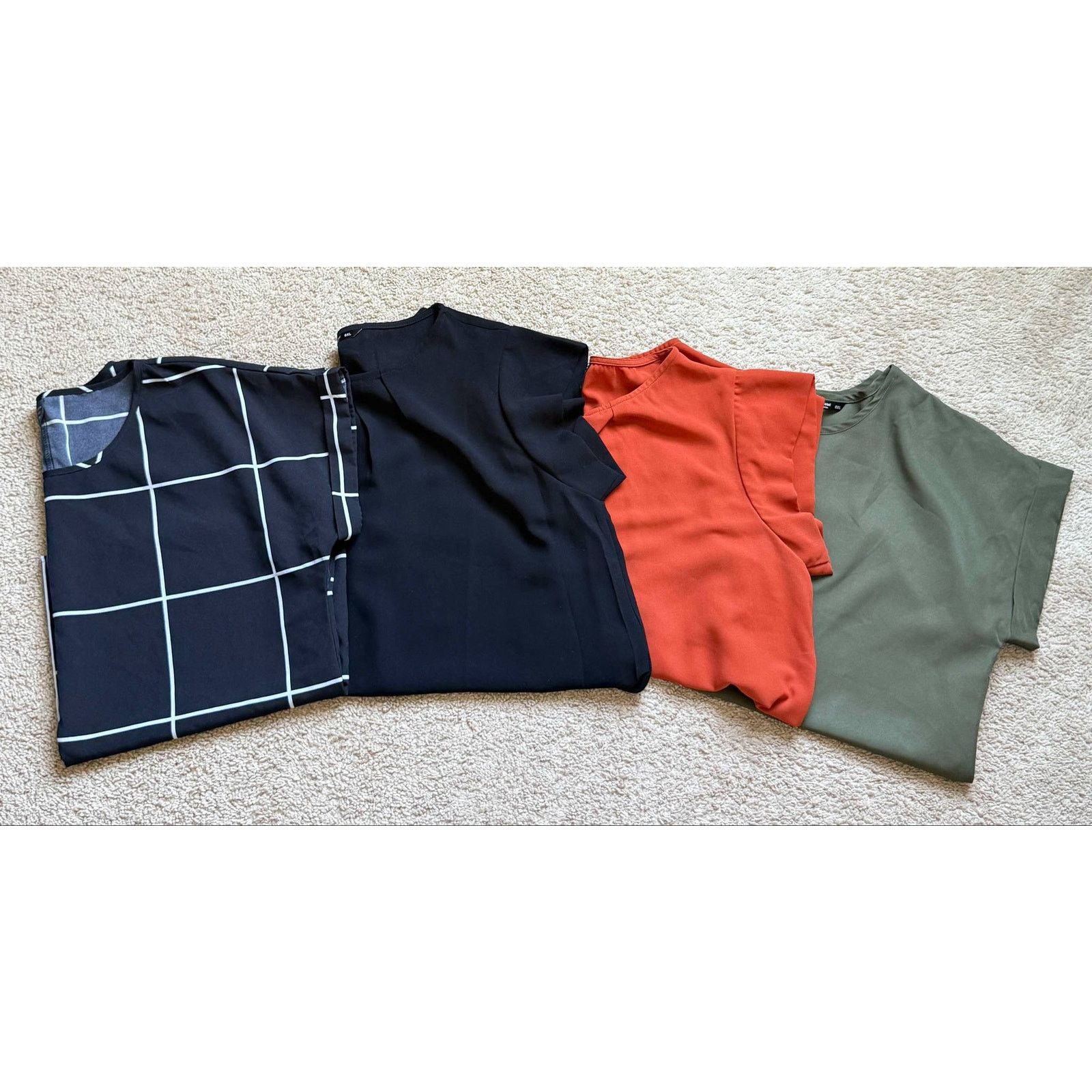 Old Navy Old Navy Luxe Short Sleeve Blouse Top Set of 4 Multi M Size M / US 6-8 / IT 42-44 - 2 Thumbnail