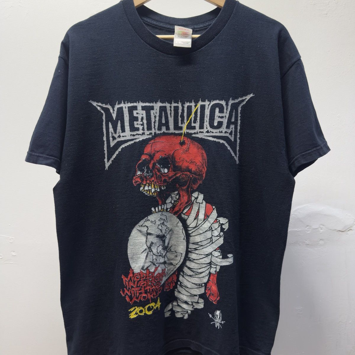 Band Tees 2004 Metallica Tour Pushead Band Tee Shirt ERD Grunge WCC Size US L / EU 52-54 / 3 - 4 Thumbnail