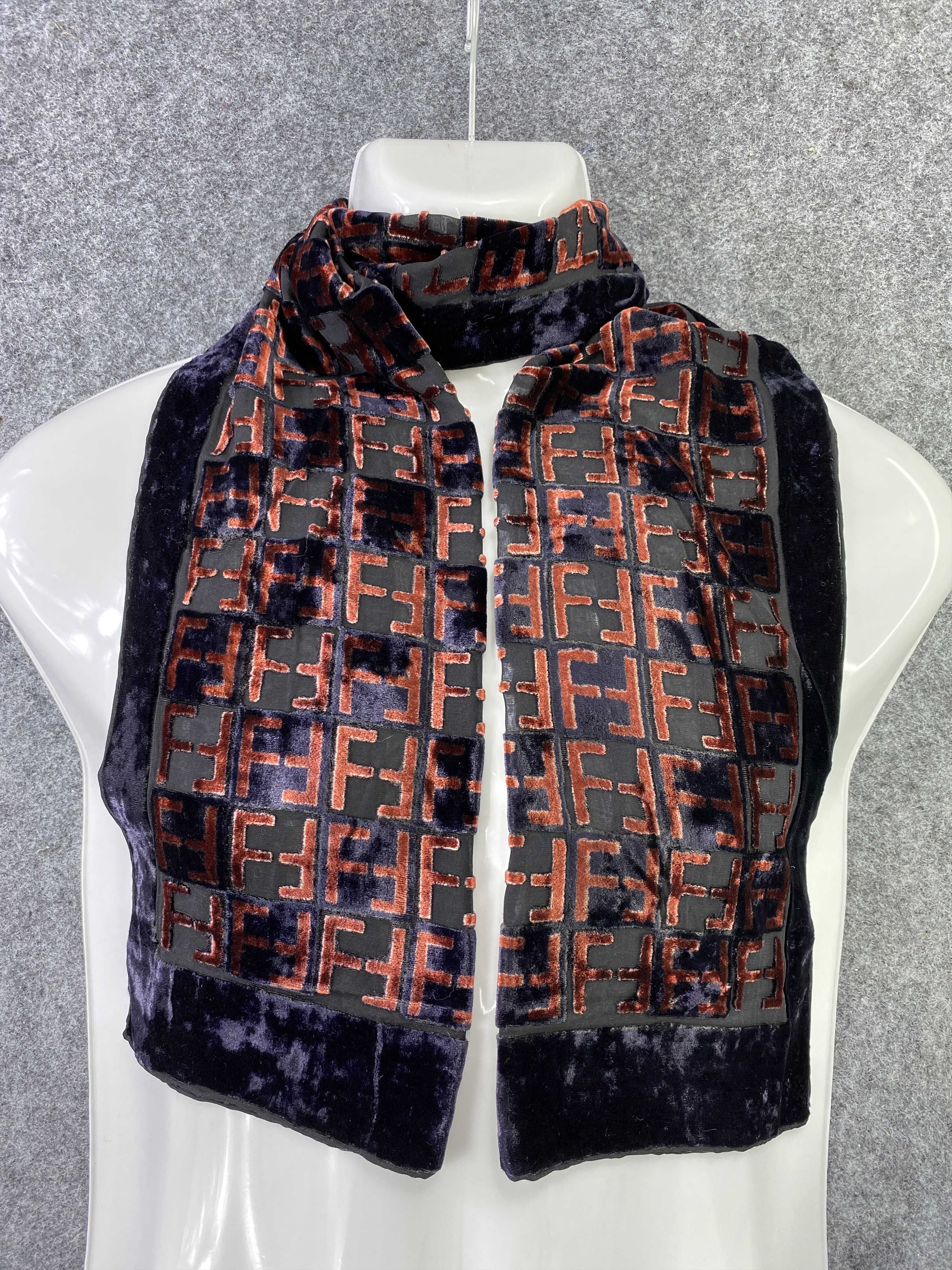Designer FENDI 100% SILK Scarf / Muffler / Neckwear -T436 Size ONE SIZE - 3 Thumbnail