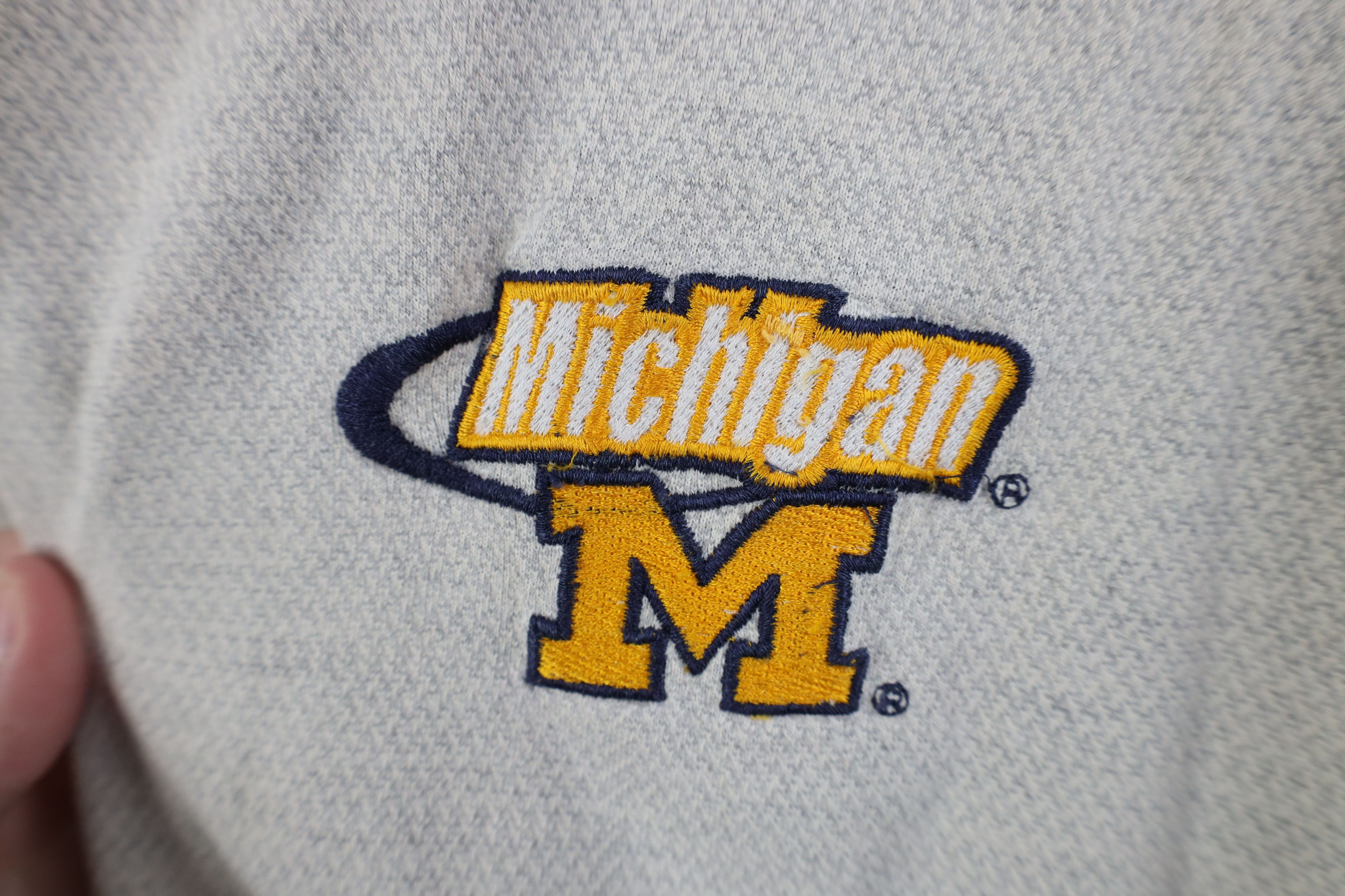 Starter Vintage 90s Starter University of Michigan Polo Shirt Size US XXL / EU 58 / 5 - 4 Thumbnail