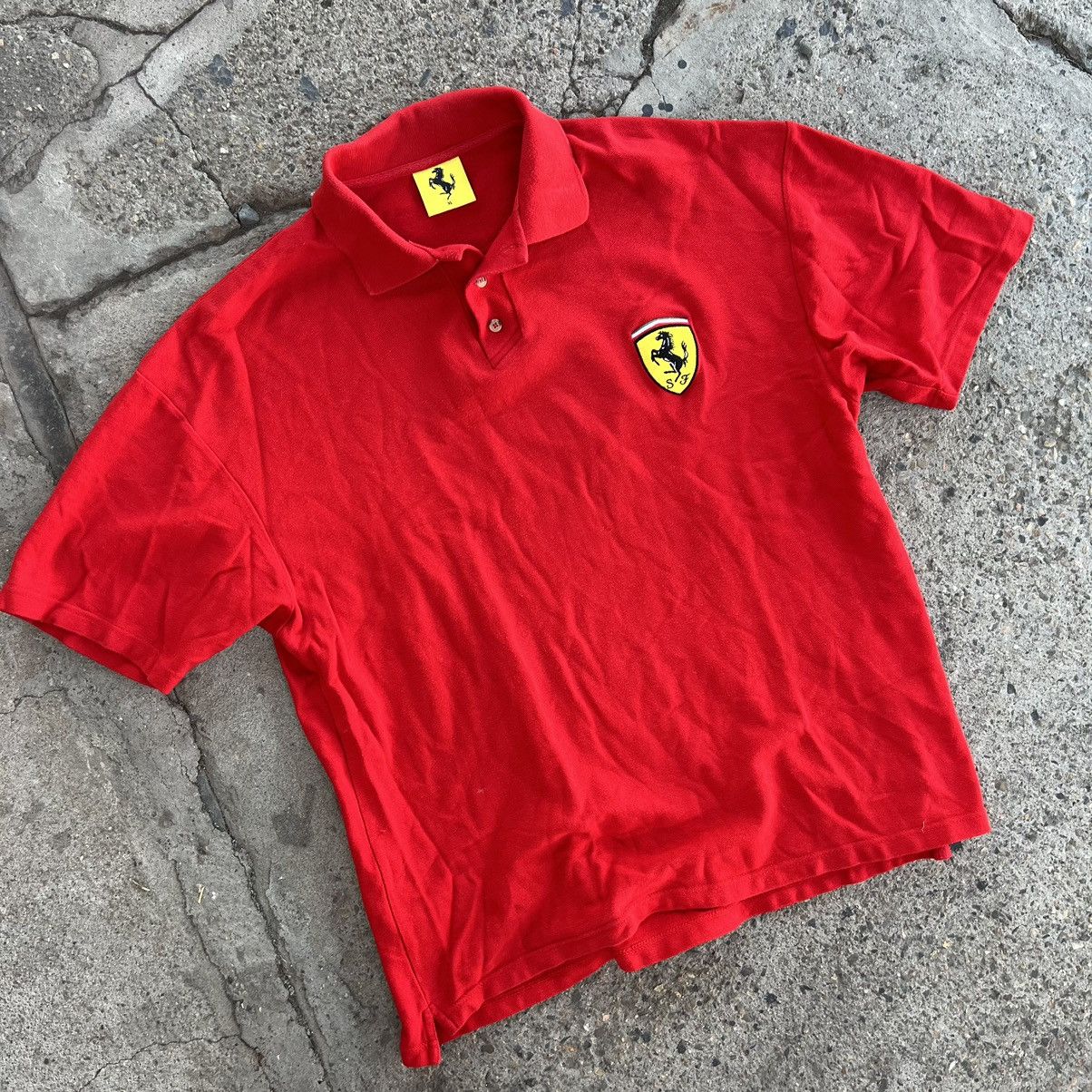 Ferrari × Vintage Polo Racing Shirt Ferrari Size US XL / EU 56 / 4 - 2 Thumbnail