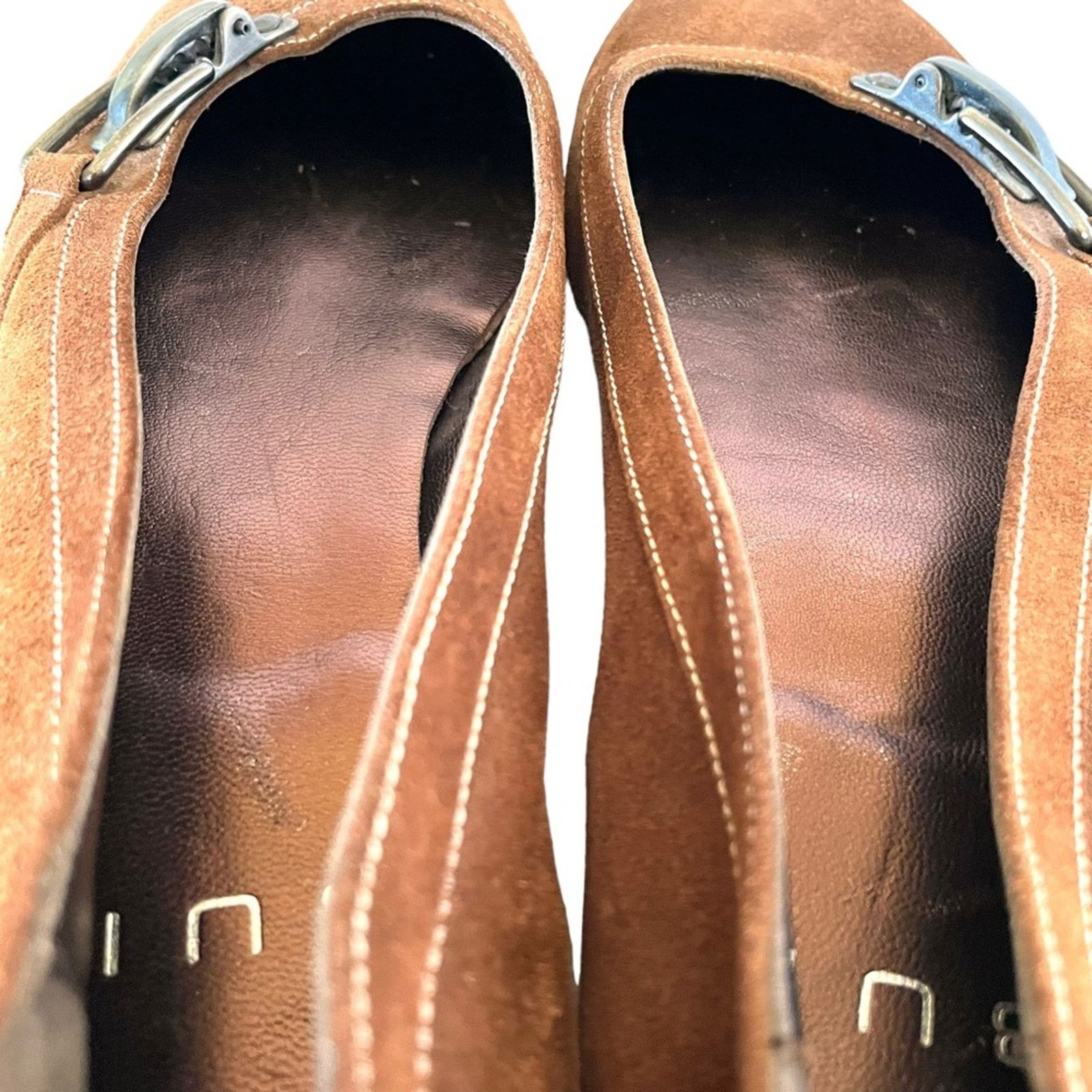 Barbara Bui BUI By Barbara Bui Brown Suede Buckle Accent Ballet Flats Size US 7.5 / IT 37.5 - 7 Thumbnail