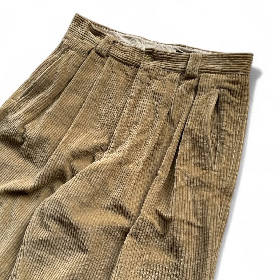 Giorgio Armani FINAL DROP‼️Archive Giorgio Armani Corduroy Wide Baggy Pants Size US 32 / EU 48 - 6 Thumbnail