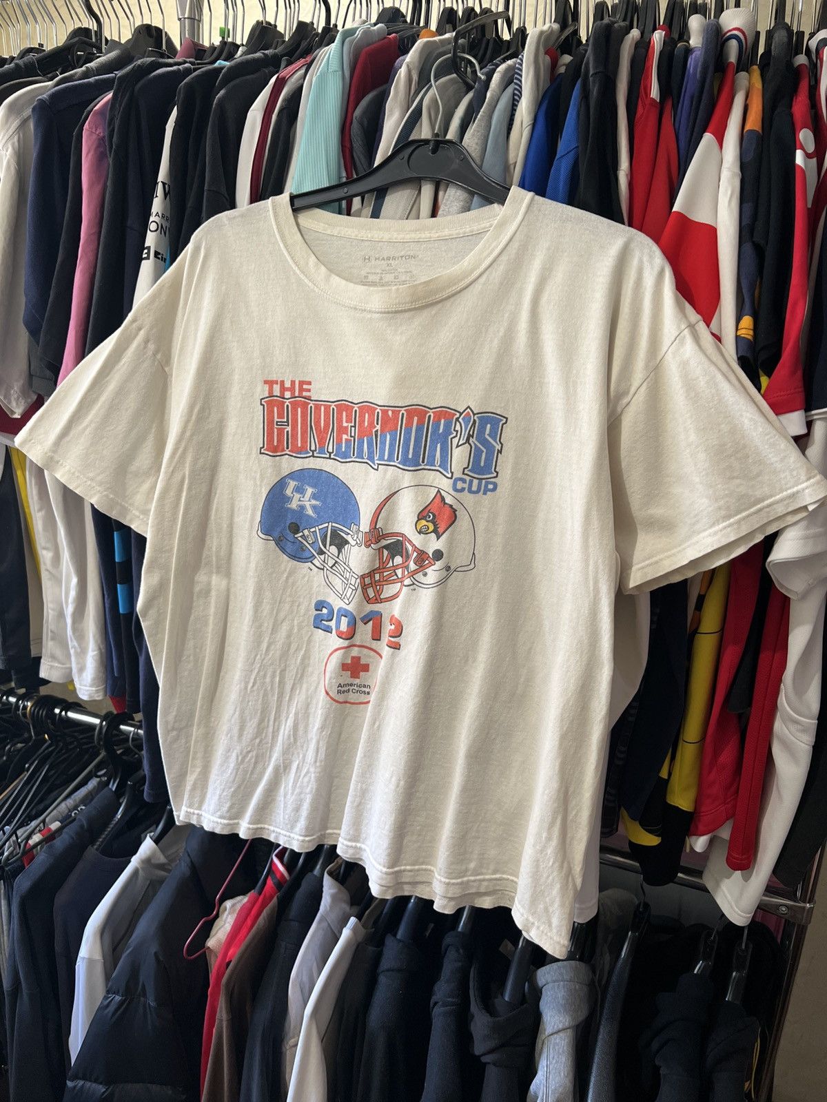 Band Tees 2012 VINTAGE THE COVERNOR’S CUP AMERICAN RED CROSS AOP TEE Size US XL / EU 56 / 4 - 1 Thumbnail