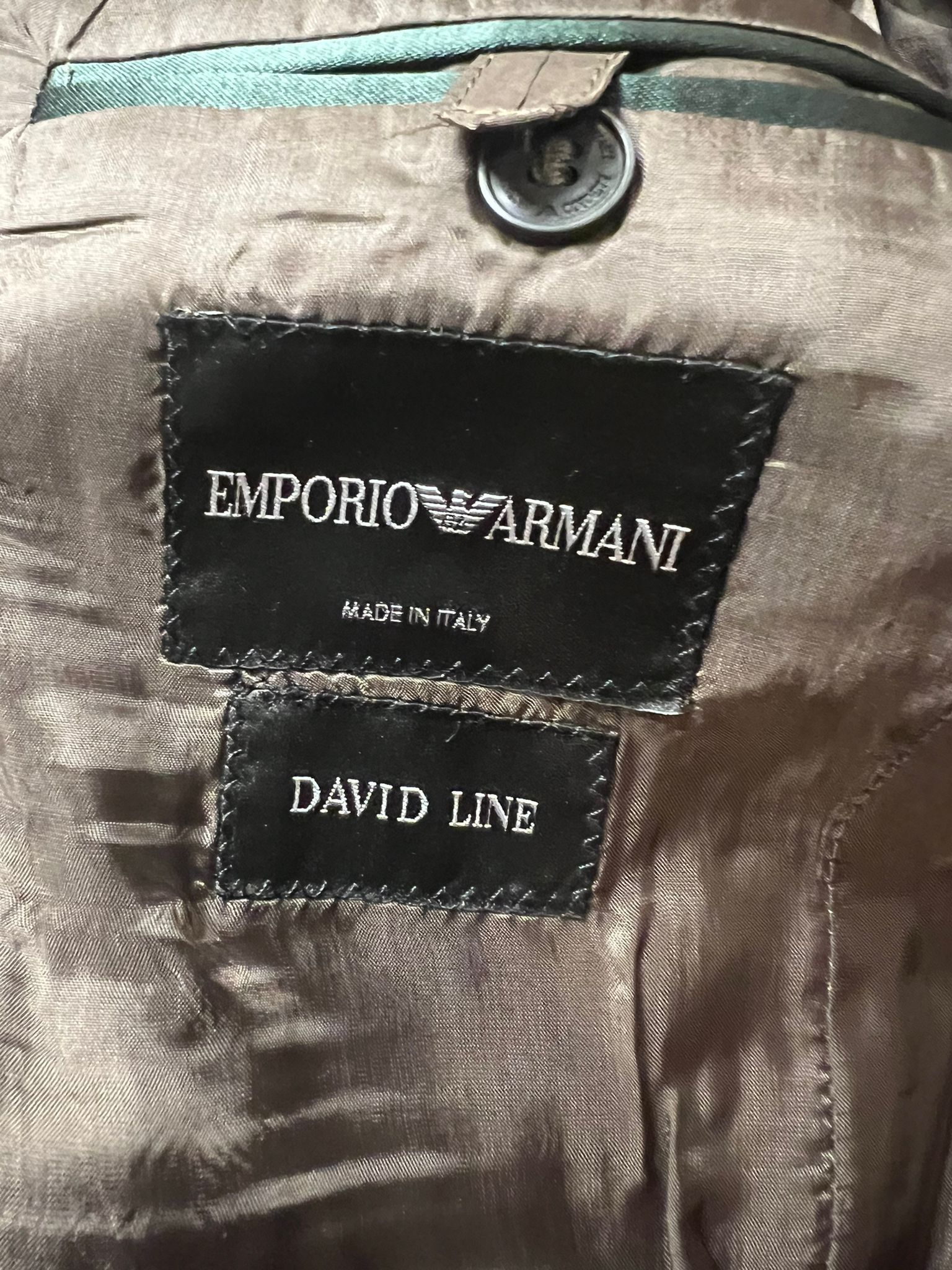 Emporio Armani EMPORIO ARMANI- Gray *DAVID LINE* Blazer - Size 50 R ($1345) Size 50R - 5 Thumbnail