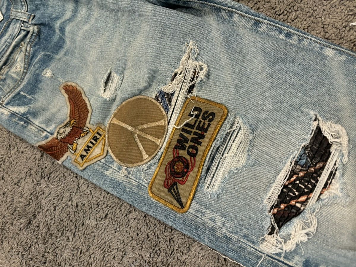 Amiri Amiri Patchwork Jeans Size US 33 - 2 Thumbnail