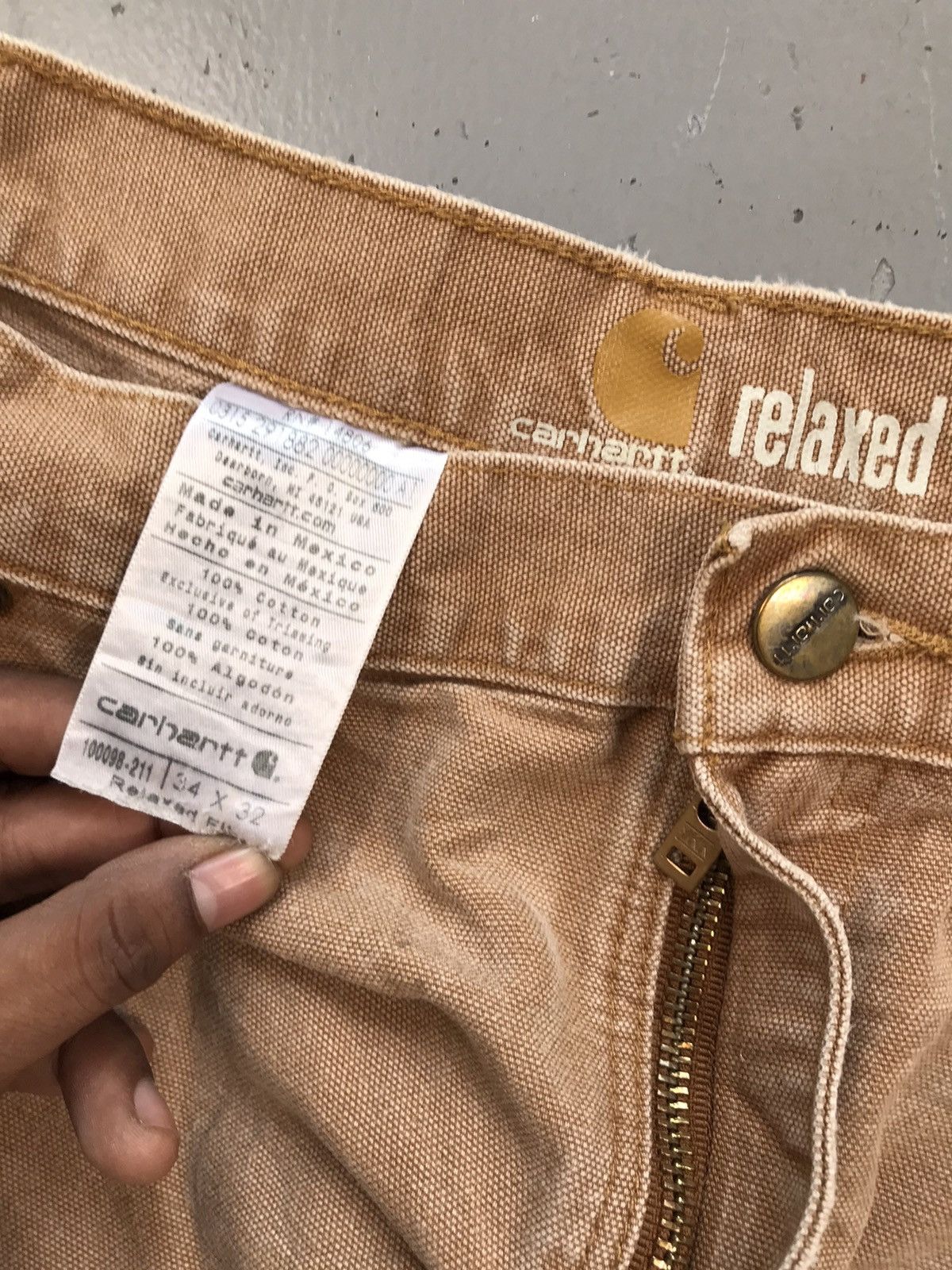 Carhartt × Vintage Faded vintage Carhartt relaxed fit double knee denim Size US 34 / EU 50 - 4 Thumbnail