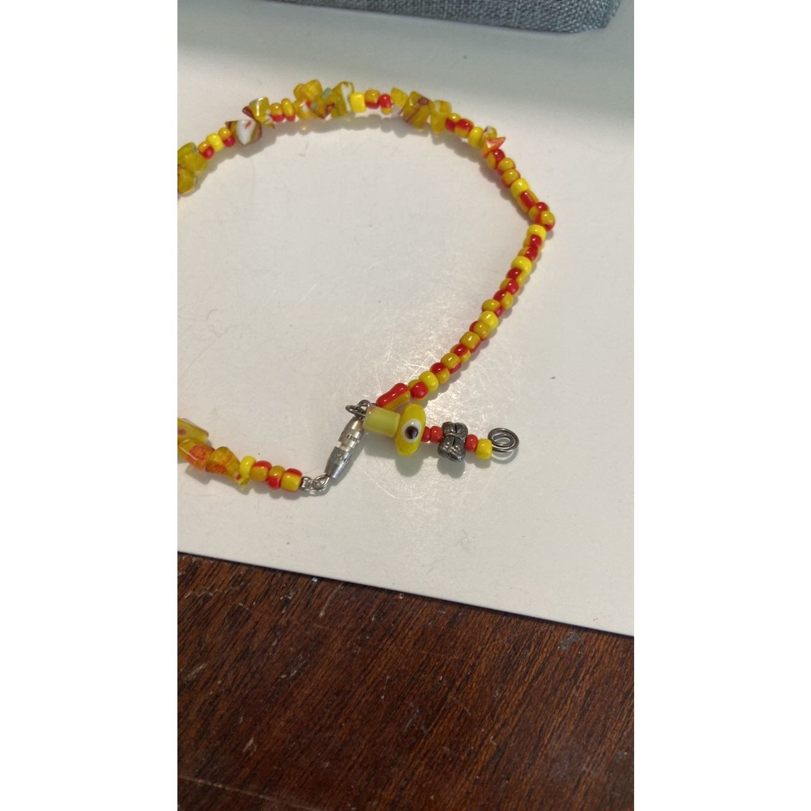 Handmade millefiori glass bead anklet Size ONE SIZE - 2 Thumbnail