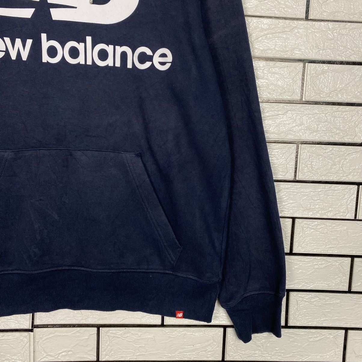 Japanese Brand Vintage Hoodie Pull Over New Balance Big Logo Over Print Size US L / EU 52-54 / 3 - 6 Thumbnail