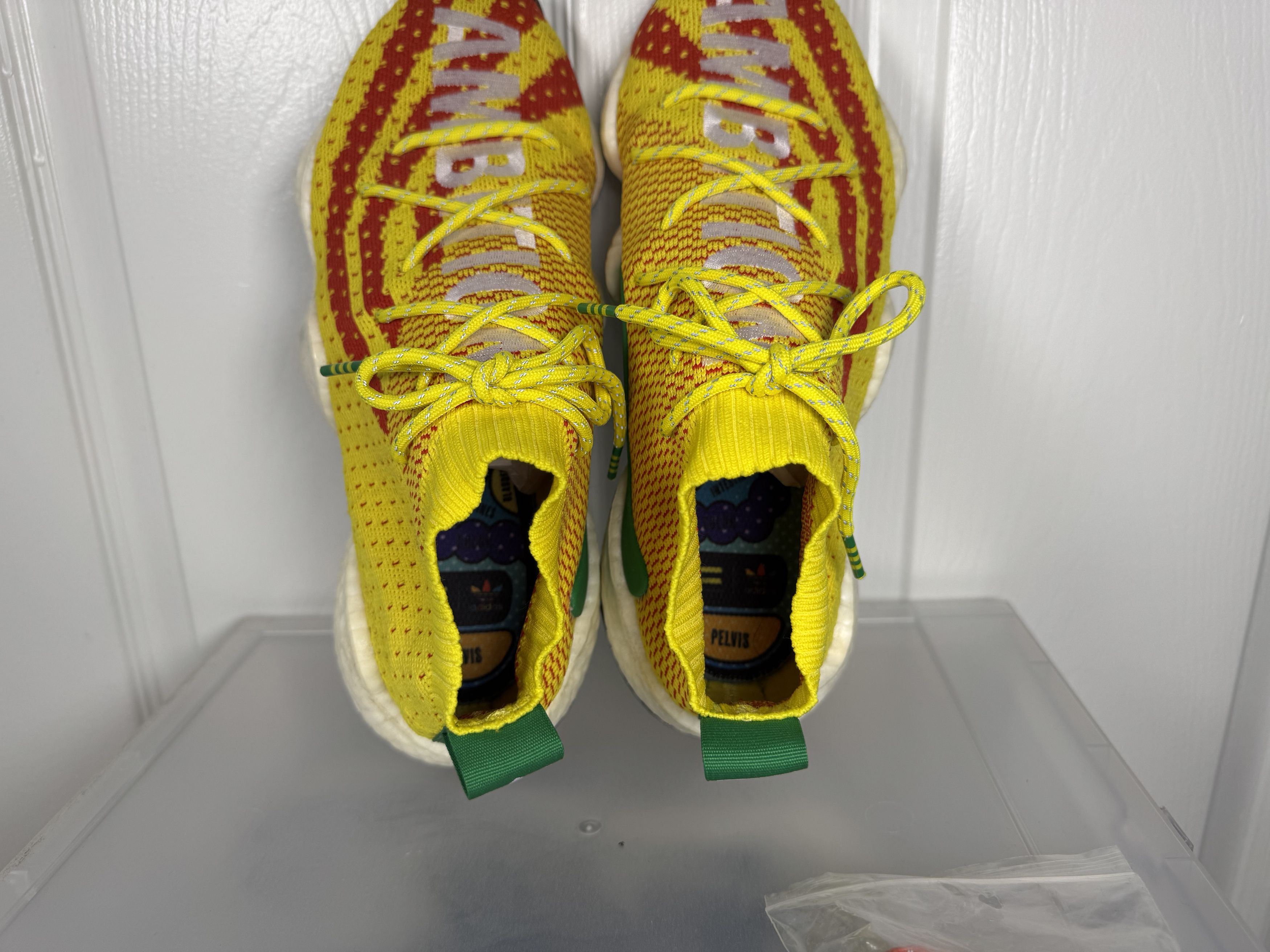 Adidas × Pharrell HUMANRACE Crazy BYW Ambition Yellow Red Size US 9.5 / EU 42-43 - 8 Thumbnail