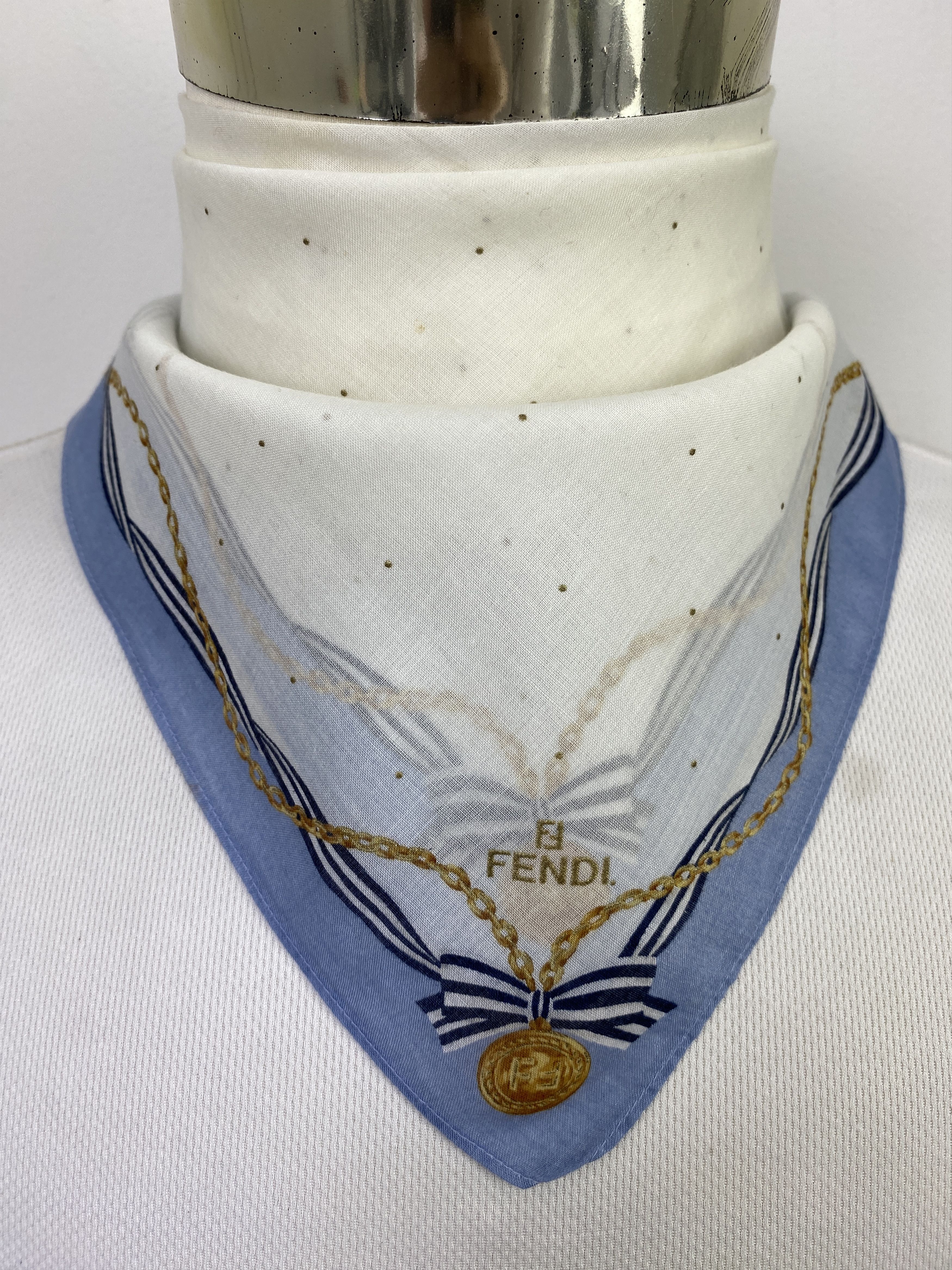 Fendi Vintage Fendi Handkerchief / Neckerchief KT0185 Size ONE SIZE - 2 Thumbnail