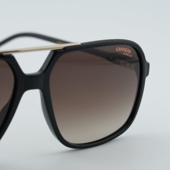 Carrera CARRERA 229/S 0R60 HA Sunglasses Black Brown Aviator Frame Size ONE SIZE - 5 Thumbnail