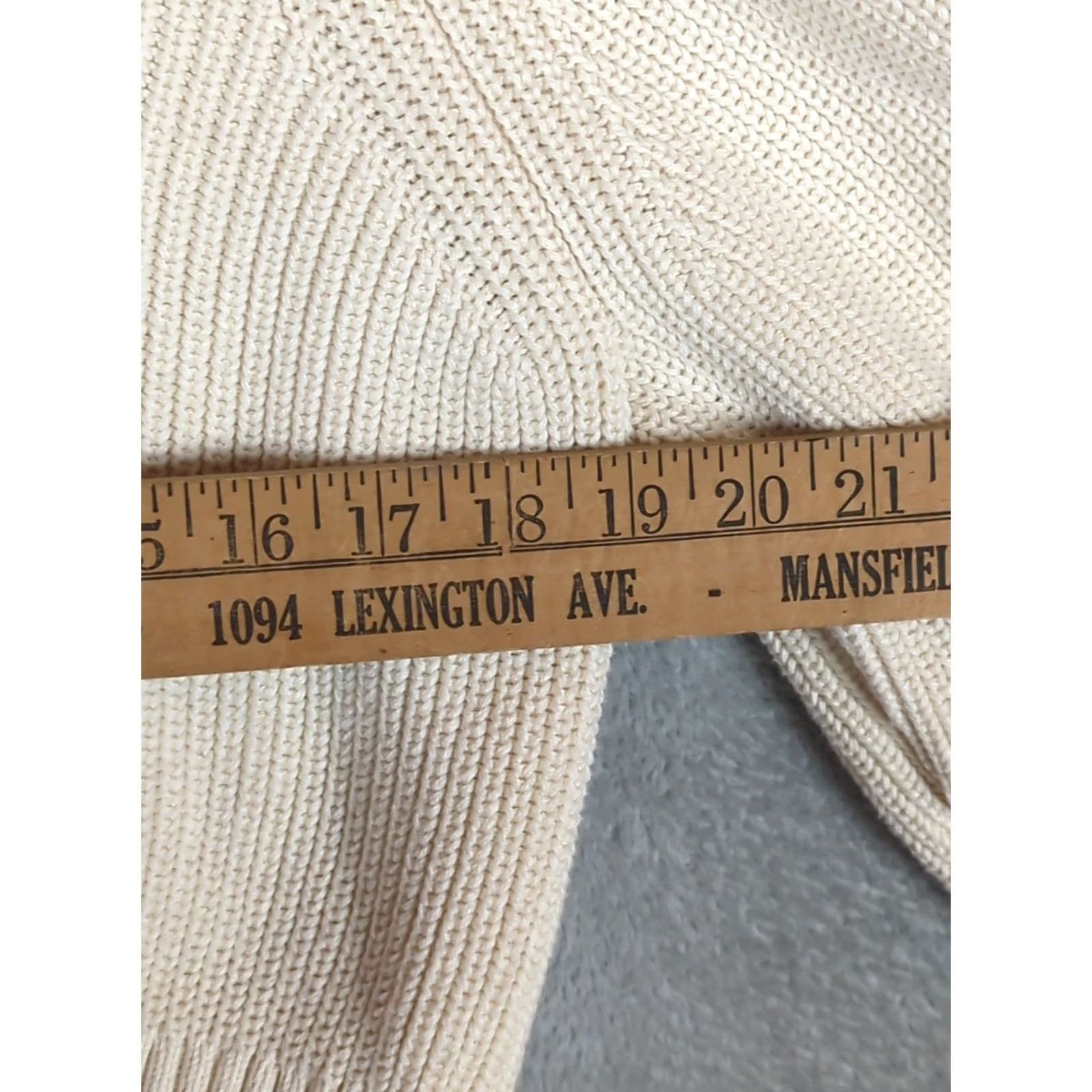 J.Crew J. CREW Sweater Womens L Ivory Ribbed Knit Cotton Button Collar Light Academia Pullover Long Sleeve Bre breathable Regular Fit Vintage: No Size L / US 10 / IT 46 - 6 Thumbnail