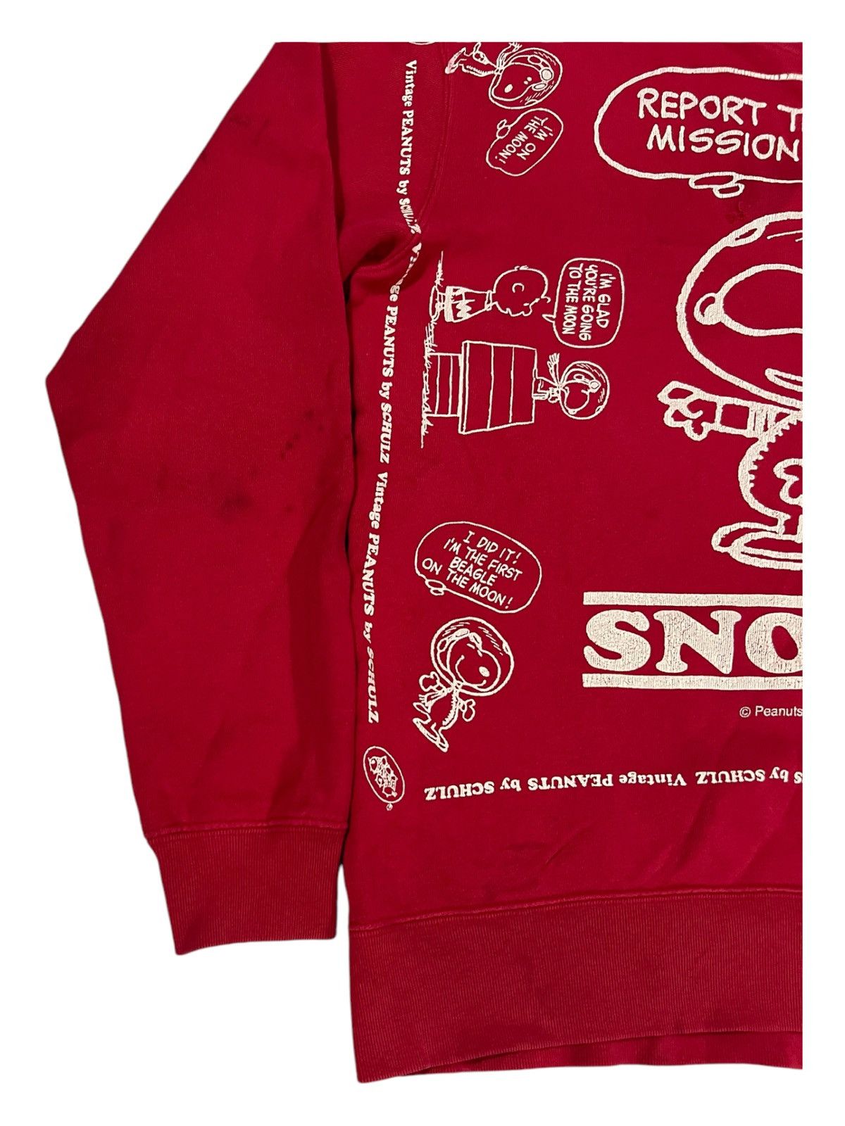 Buzz Rickson's × Peanuts × Vintage Vintage Snoopy All Overprinted Astronaut Double Side Sweater Size US M / EU 48-50 / 2 - 4 Thumbnail