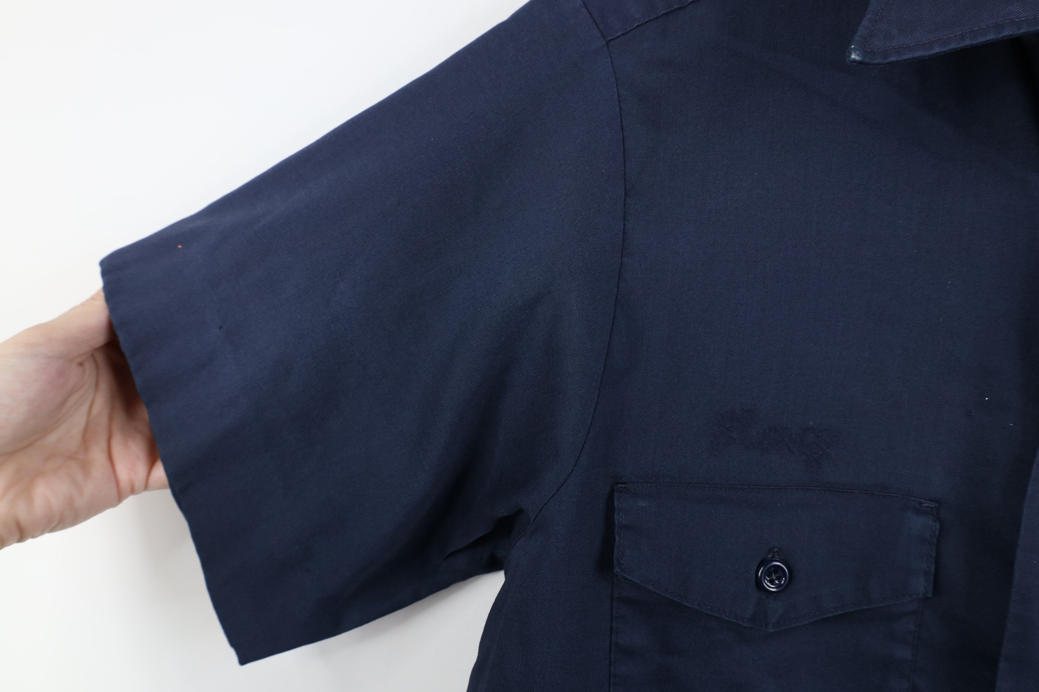 Lee Vintage 70s Lee Workwear Mechanic Button Shirt Blue USA Size US M / EU 48-50 / 2 - 7 Thumbnail