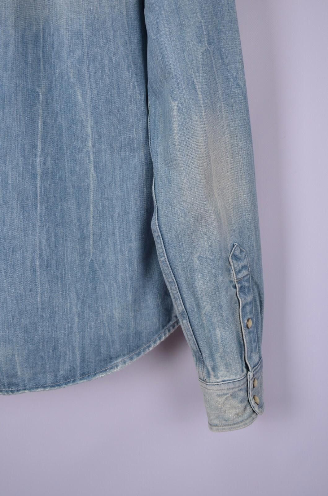 Allsaints All Saints Lou Denim Mens Shirt Long Sleeve Size S Designer Size US S / EU 44-46 / 1 - 11 Thumbnail