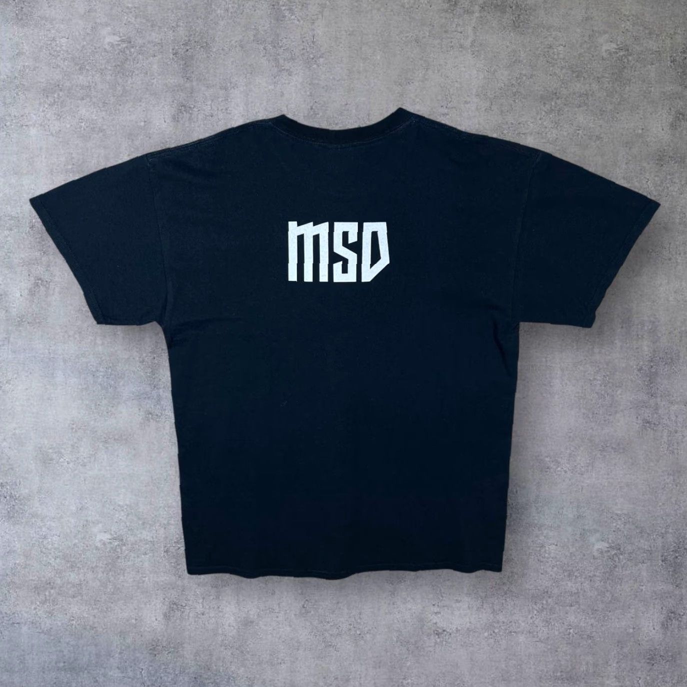 Gildan Callejon “MSD” Graphic Spellout Metalcore Heavy Metal Band Black T-Shirt Large Mens Graphic Print Front Back Size US L / EU 52-54 / 3 - 2 Thumbnail