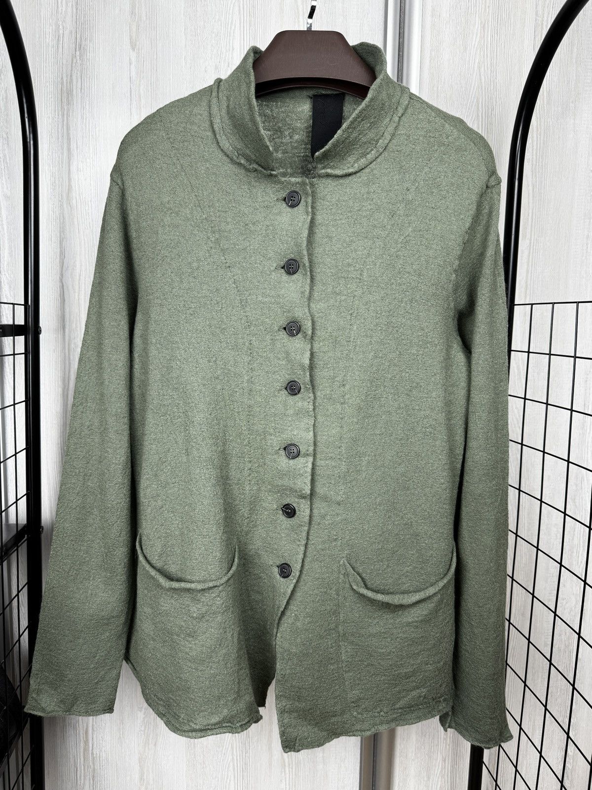 Rundholz Rundholz Avantgarde Knitwear Sweater Cardigan Wool Green L Size L / US 10 / IT 46 - 2 Thumbnail