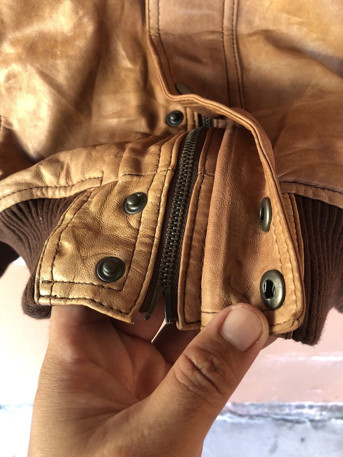 If Six Was Nine × Japanese Brand Vintage S.Train Leather Ride Jacket Size US S / EU 44-46 / 1 - 8 Thumbnail