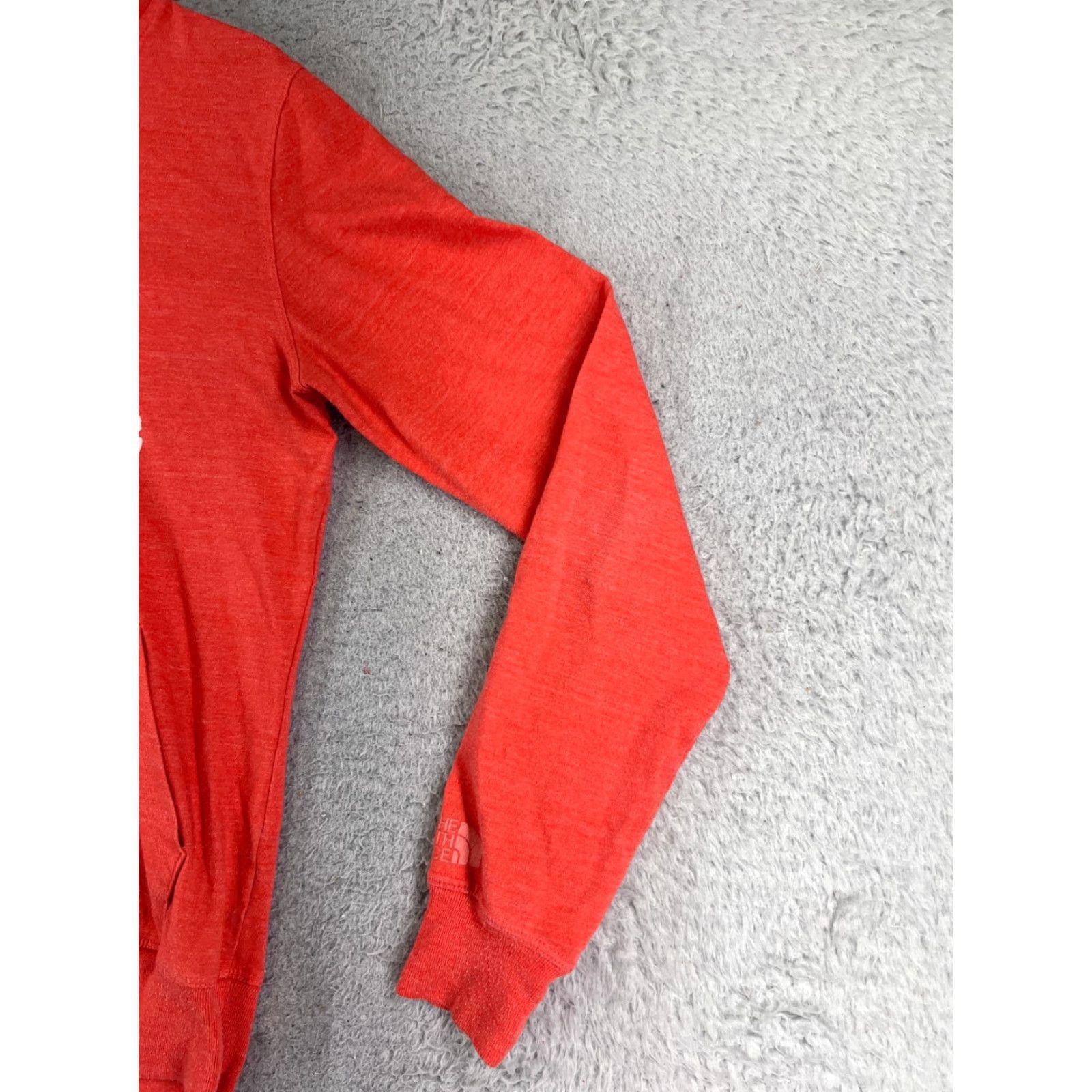 The North Face The North Face Hoodie Women Medium Orange Pullover Pocket Logo Crew Neck Jersey Knit Sweatshirt Size M / US 6-8 / IT 42-44 - 2 Thumbnail