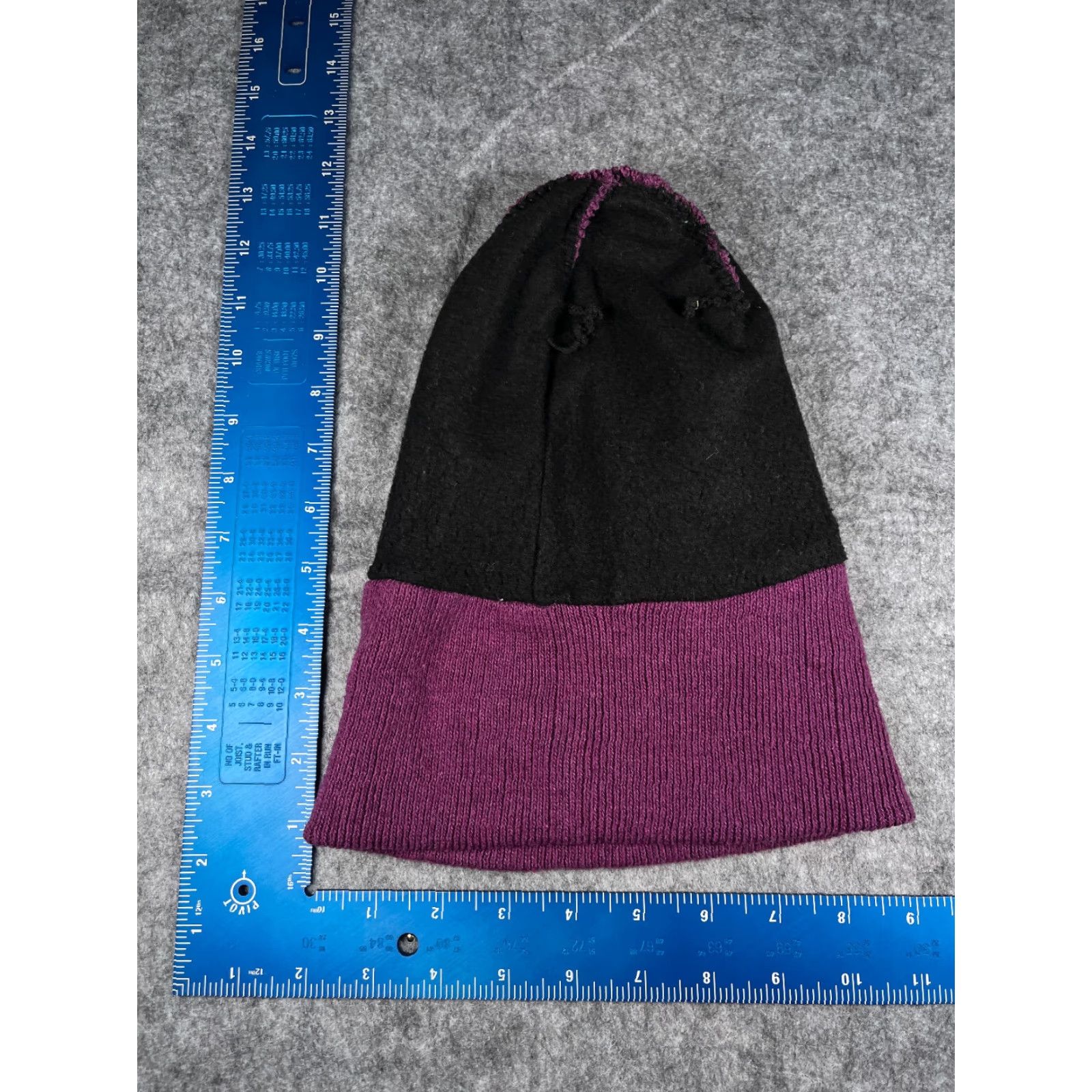 Vintage Beanie Womens One Size Purple Knit Acrylic Polyester Lined Ski Outdoors Toque Size ONE SIZE - 5 Thumbnail