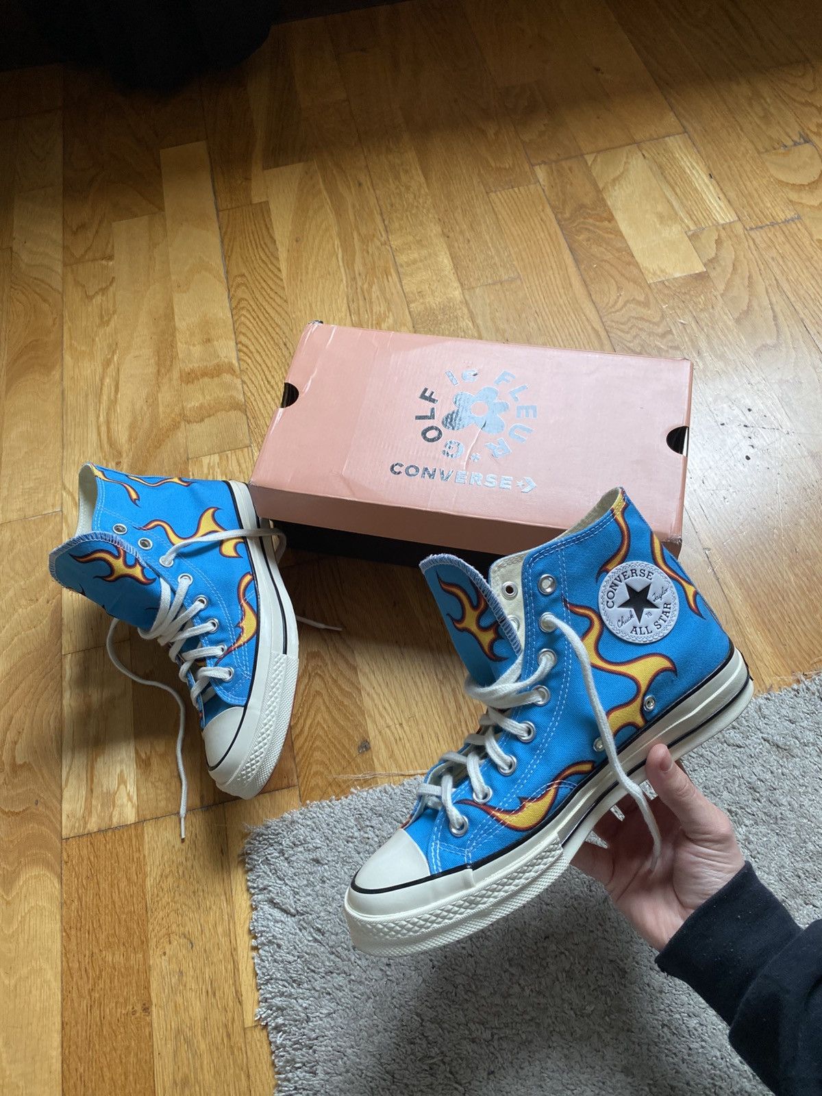 Converse × Golf le Fleur Golf Le Fleur x Chuck 70 Converse Cherry Bomb Flame Size 7.5 Size US 7.5 / EU 40-41 - 7 Thumbnail