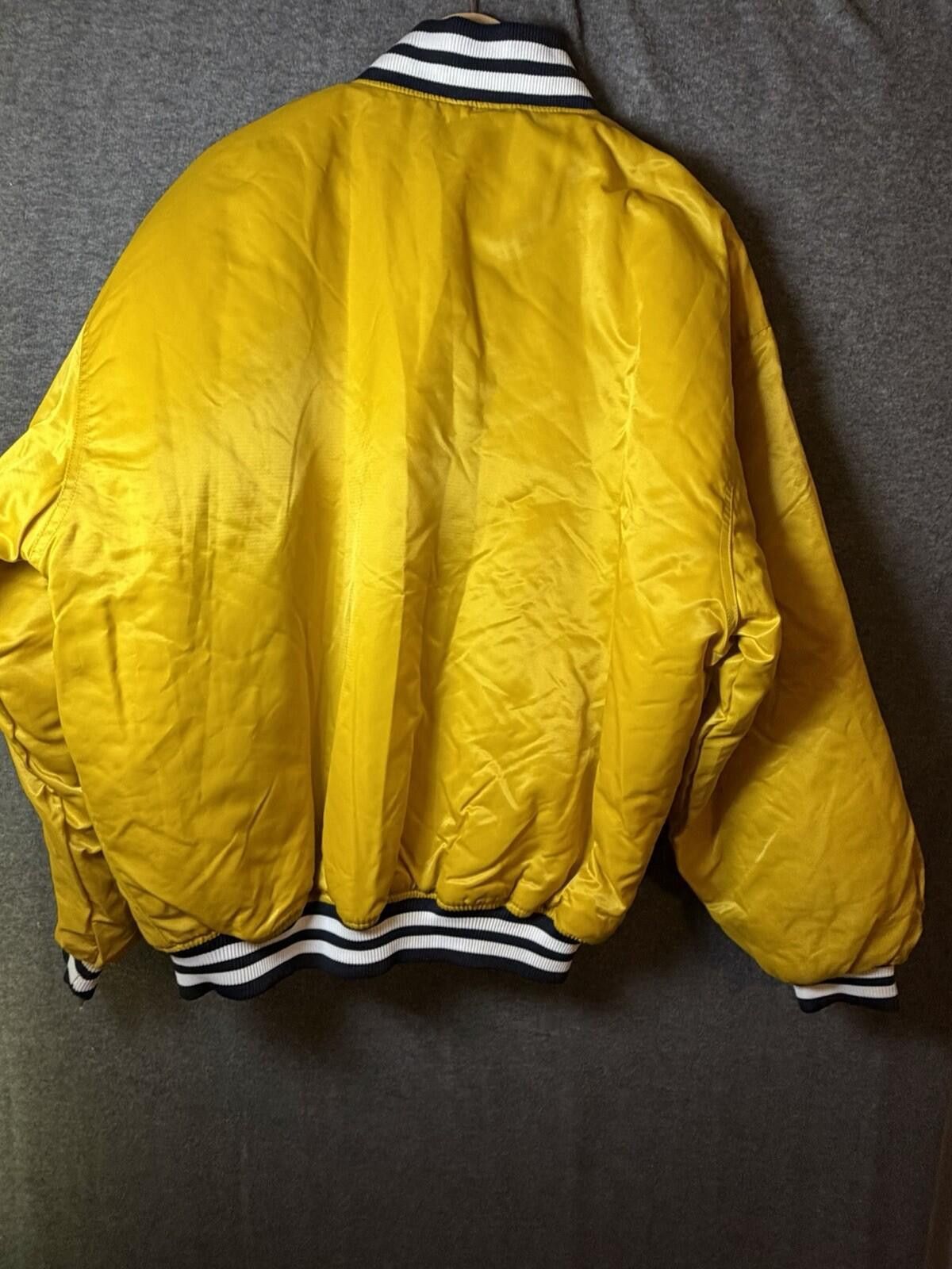 Starter RARE VTG 90s NEW YORK YANKEES STARTER JACKET YELLOW New XXL Size ONE SIZE - 11 Thumbnail