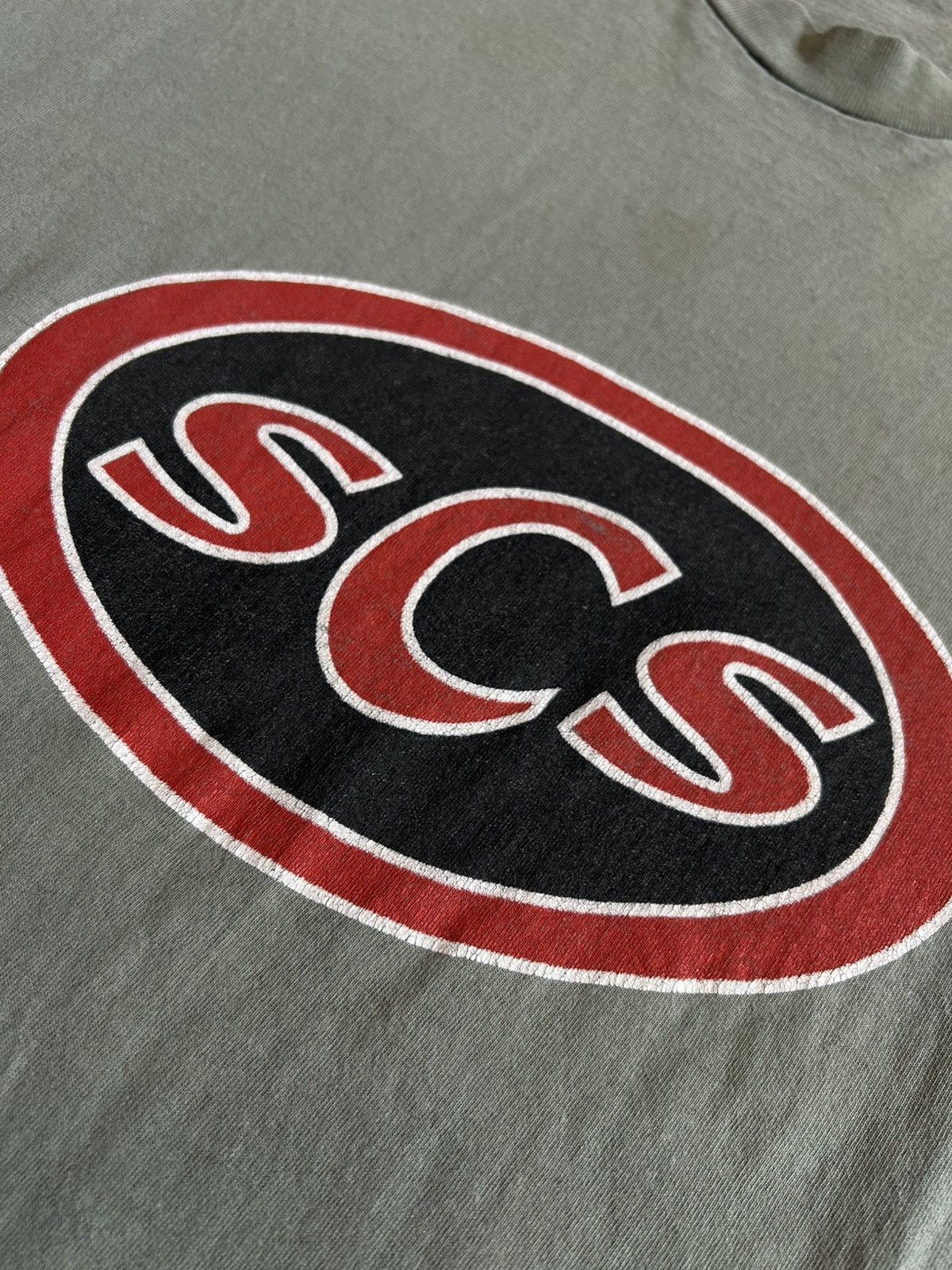 Santa Cruz Skateboards Vintage 90s Santa Cruz Skateboard "SCS" Logo T-Shirt XL Size US XL / EU 56 / 4 - 6 Thumbnail