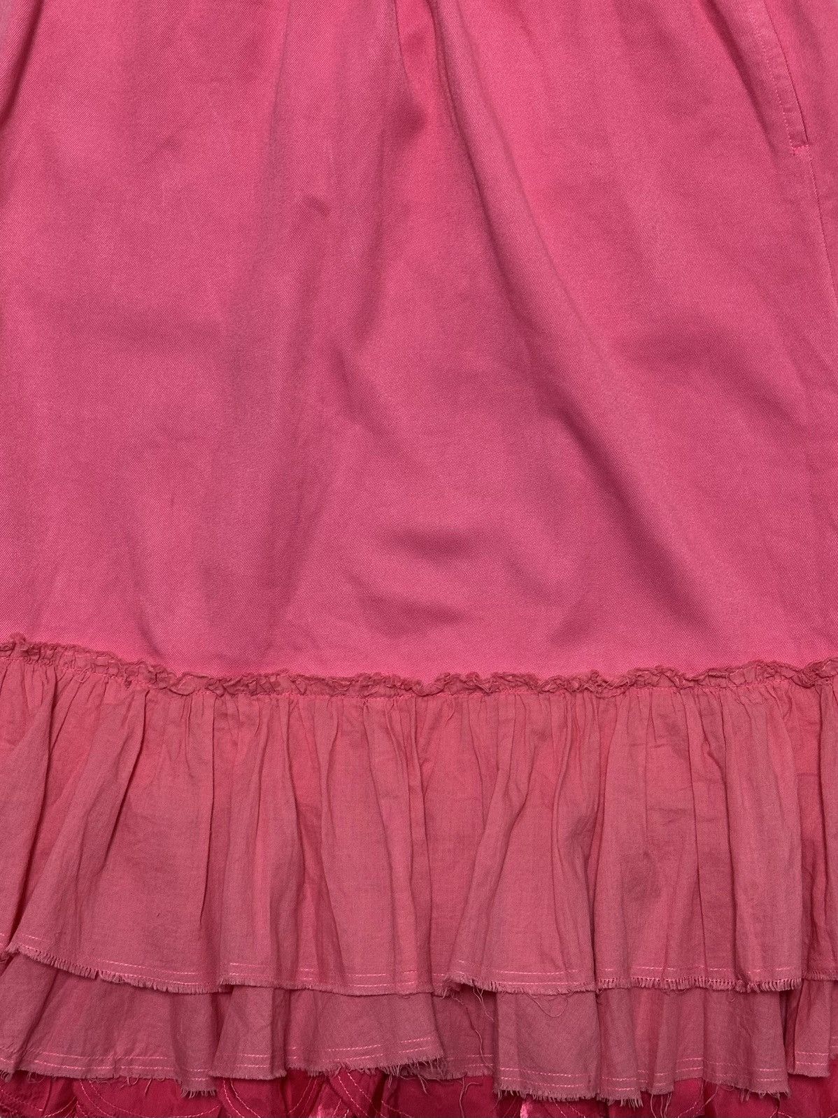 Tricot Comme des Garcons TRICOT COMME DES GARÇONS Ruffle Hem Flared Midi Skirt Size 27" / US 4 / IT 40 - 4 Thumbnail