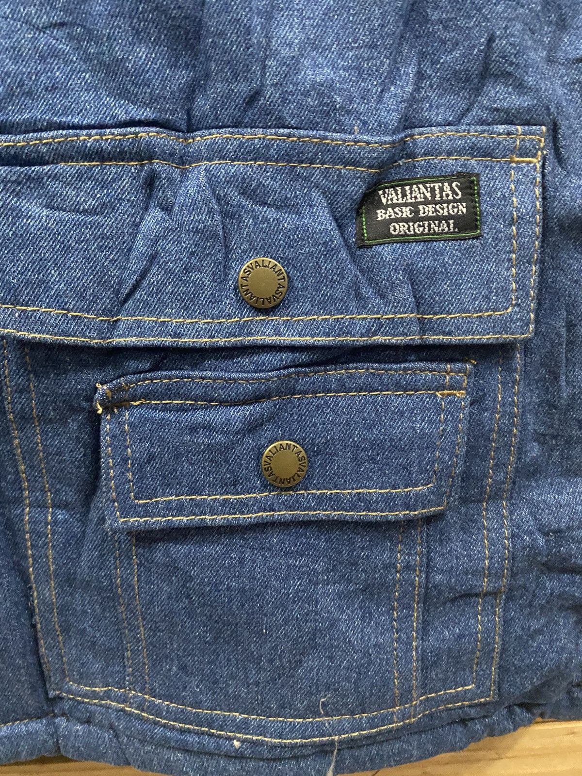 Vintage Vintage Valiantas denim vest jacket Size US M / EU 48-50 / 2 - 5 Thumbnail