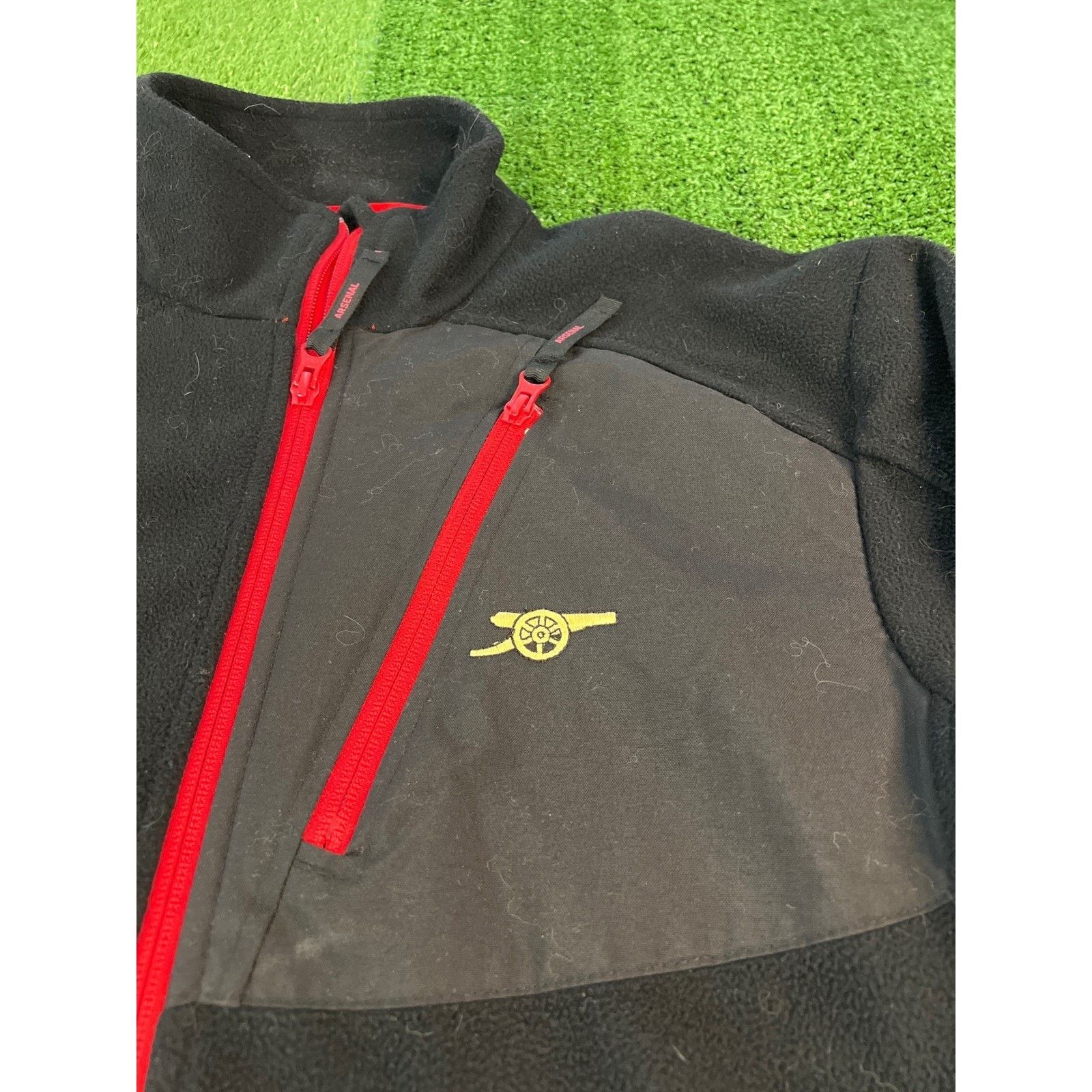 Other Arsenal FC Mens Fleece Jacket Black Red Full Zip M/L Size US L / EU 52-54 / 3 - 2 Thumbnail
