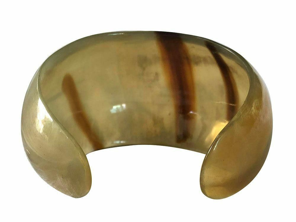 Designer New Textured Cow Horn Bracelet. Size ONE SIZE - 3 Thumbnail