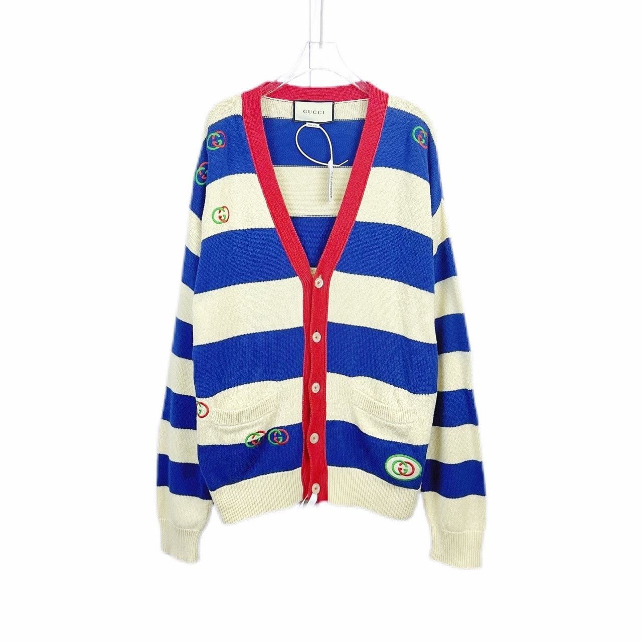 Gucci Gucci Striped Logo Cardigan Size S Size S / US 4 / IT 40 - 1 Thumbnail