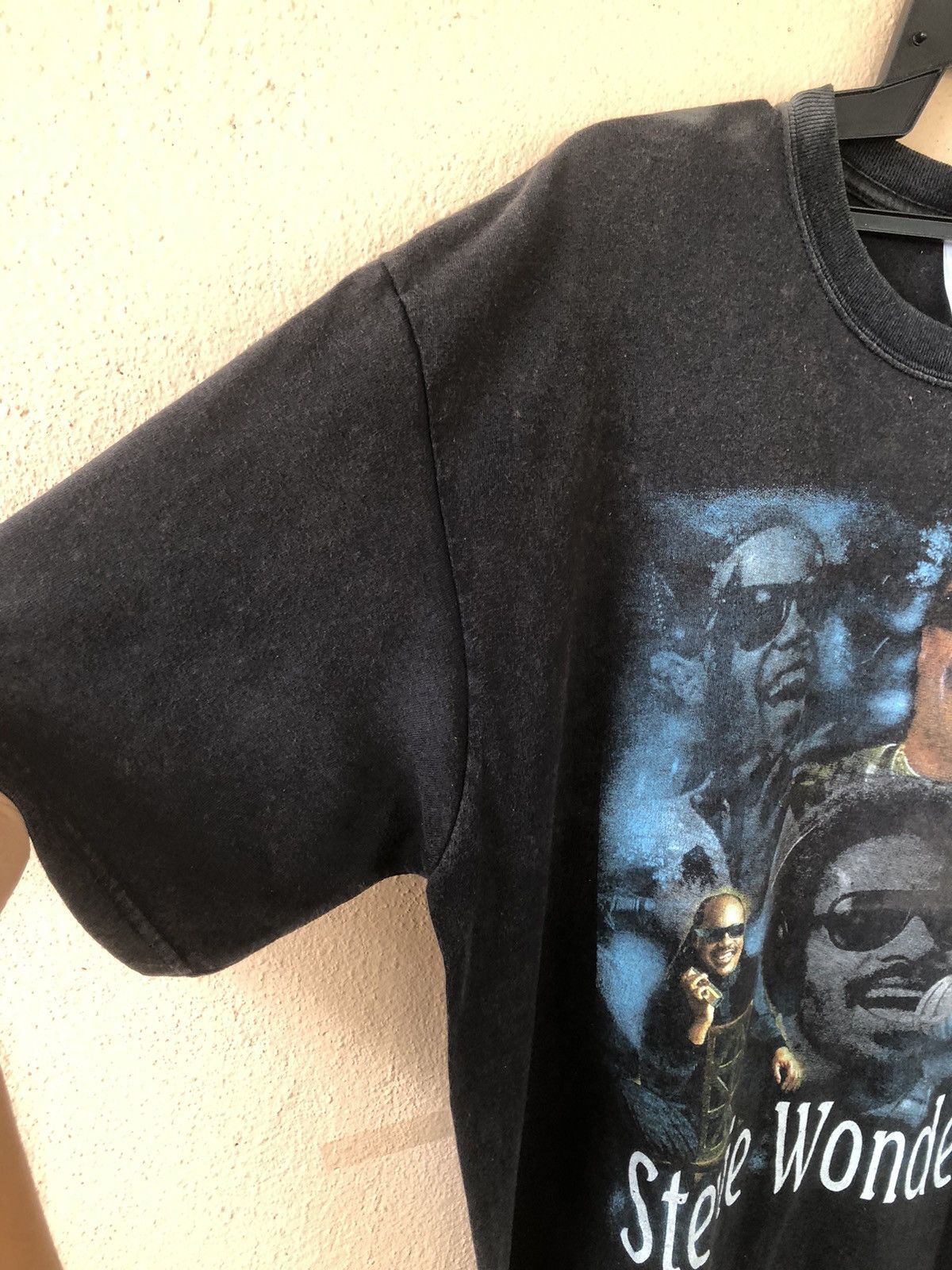 Band Tees × Rap Tees × Vintage Vintage Stevie Wonder Rap Tee Sunfaded Size US XL / EU 56 / 4 - 5 Thumbnail
